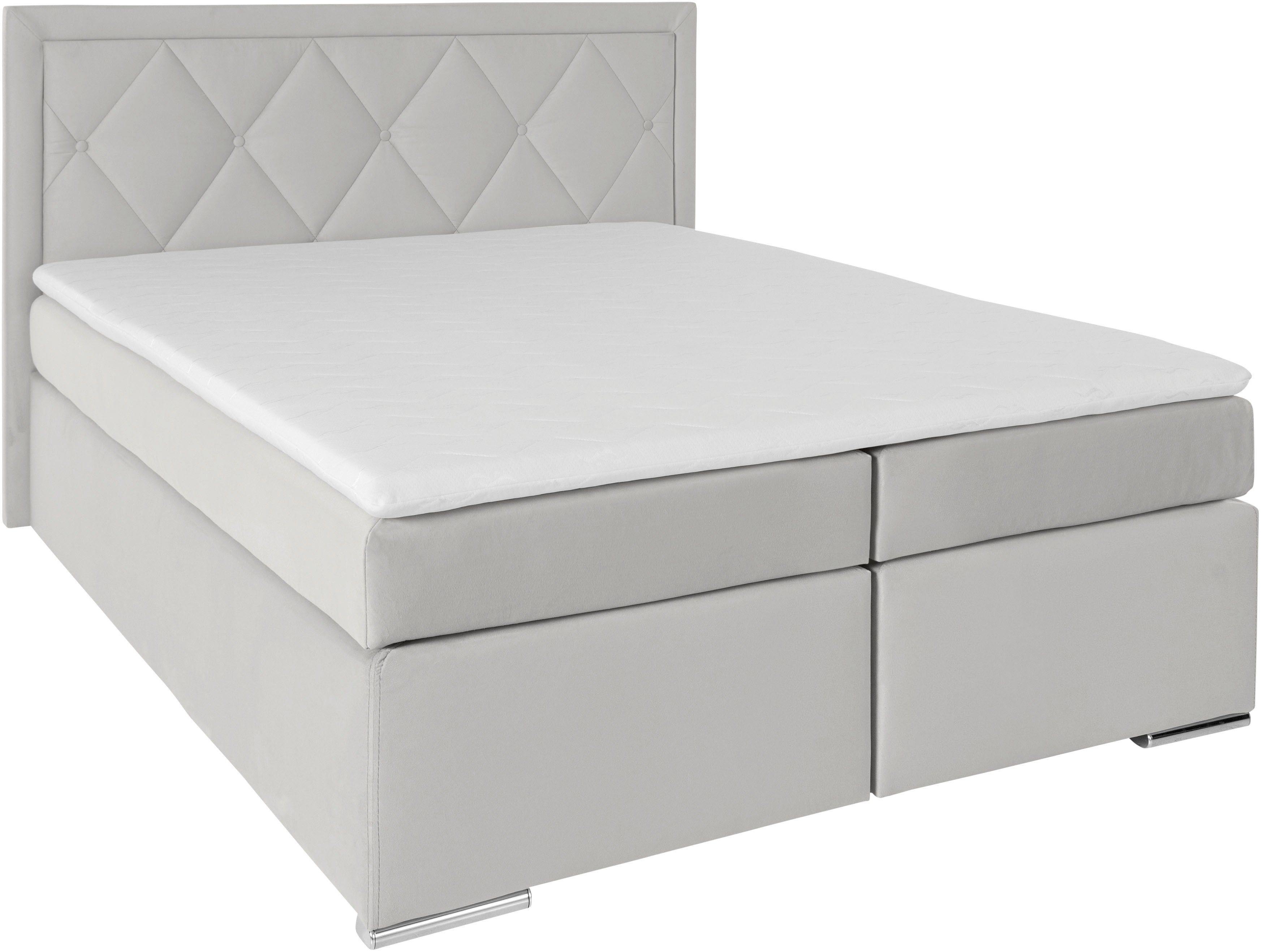 Leonique Boxspring Alfie, bestseller, optioneel met bedlade met capitonnage in het hoofdbord, h2, h3 en h4 ter keuze