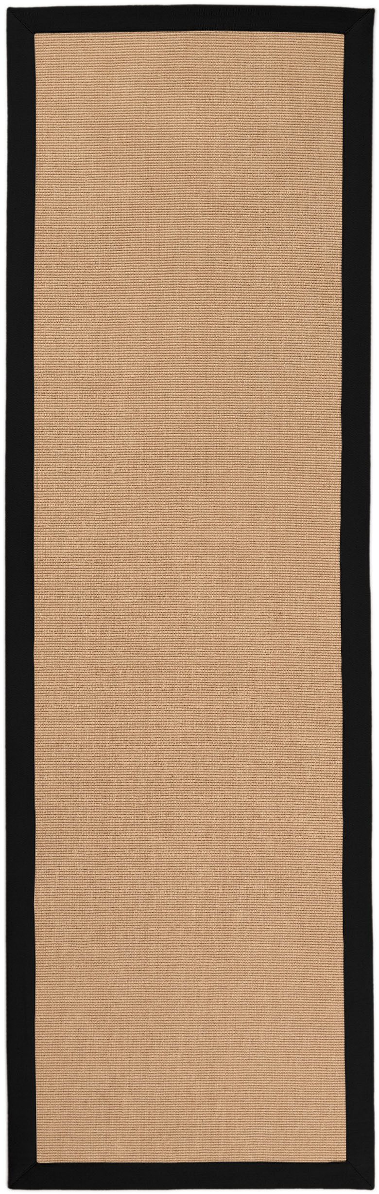 carpetfine Loper Sisal met gekleurd randdessin, antislip achterzijde