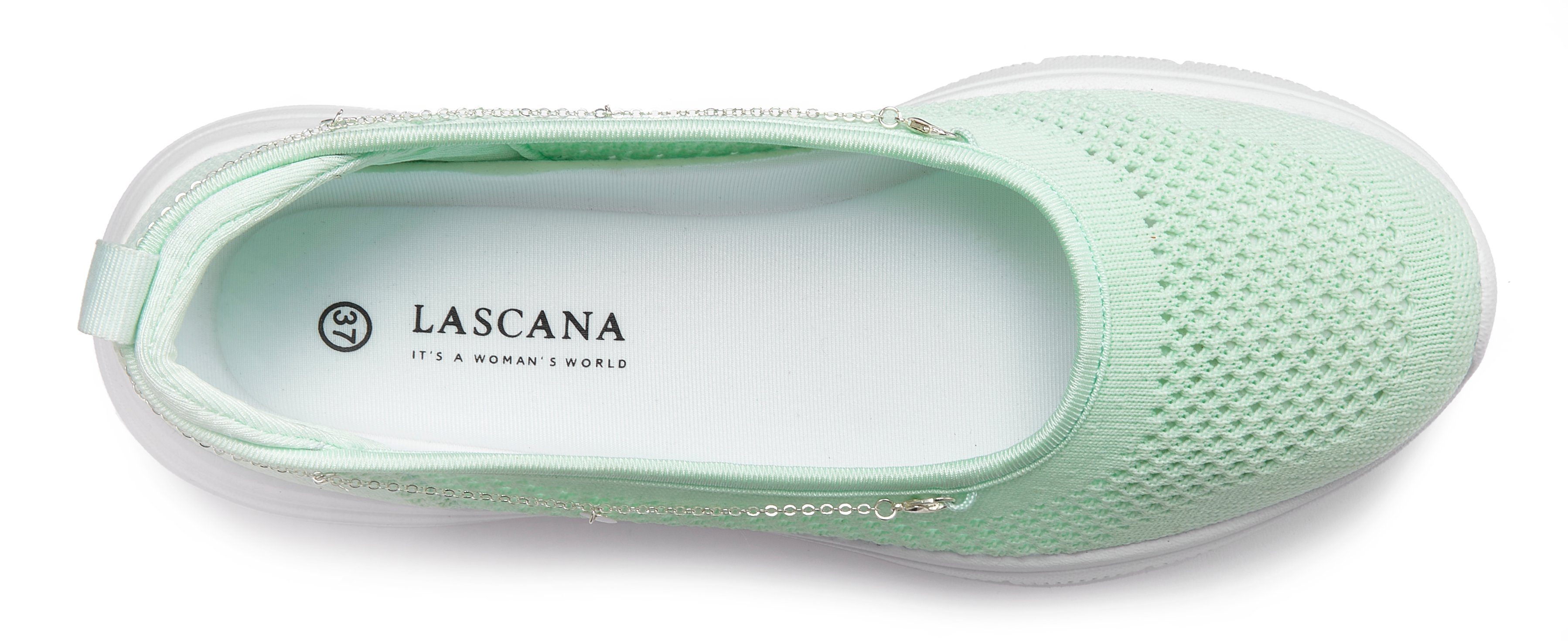 Lascana Sneakers Slip-On sneaker, slipper, ballerina, lage schoen VEGAN