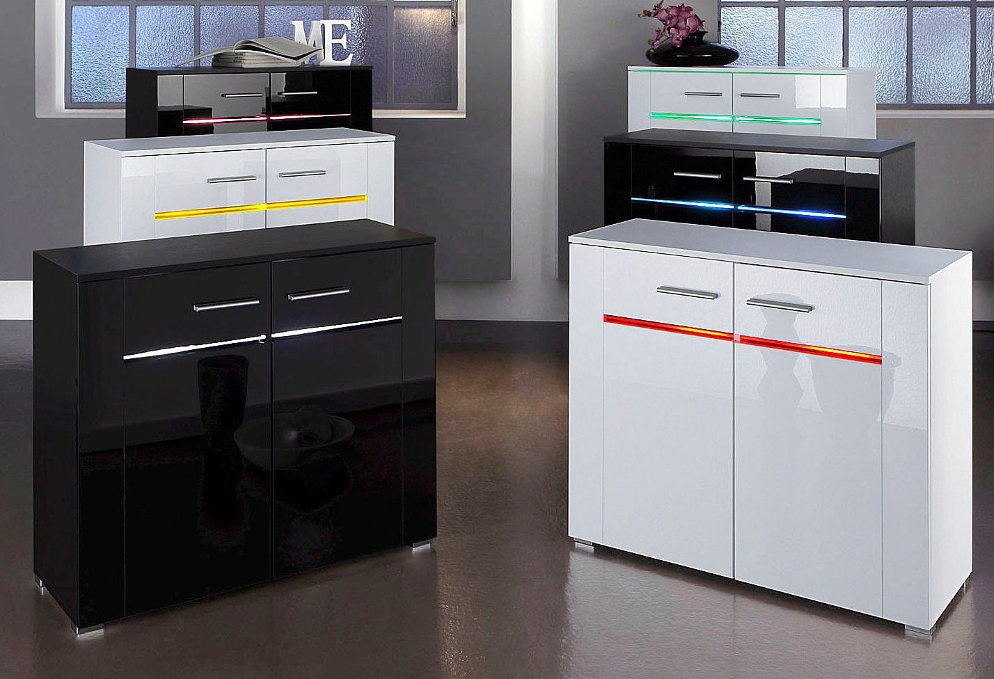 Höltkemeyer Dressoir Flame Breedte 90-130 cm
