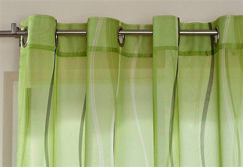 my home Gordijn Dimona set van 2, transparant, voile, polyester (2 stuks)