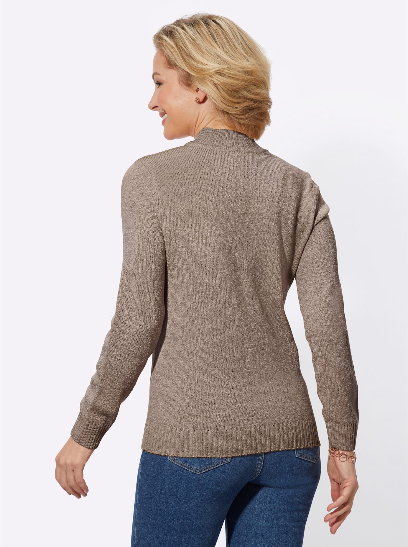 Classic Basics Trui met staande kraag Trui