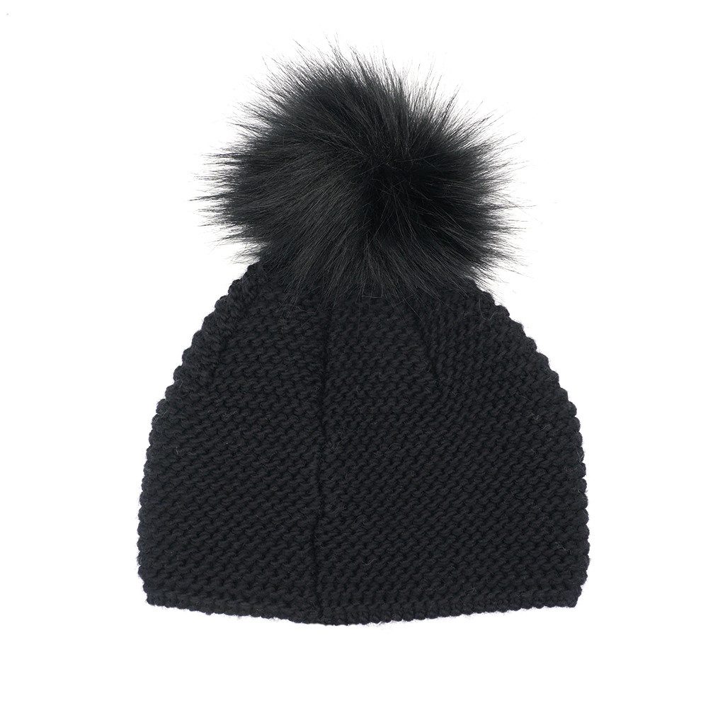 MUSTANG Pomponmuts Grof breisel, effen, gevoerd