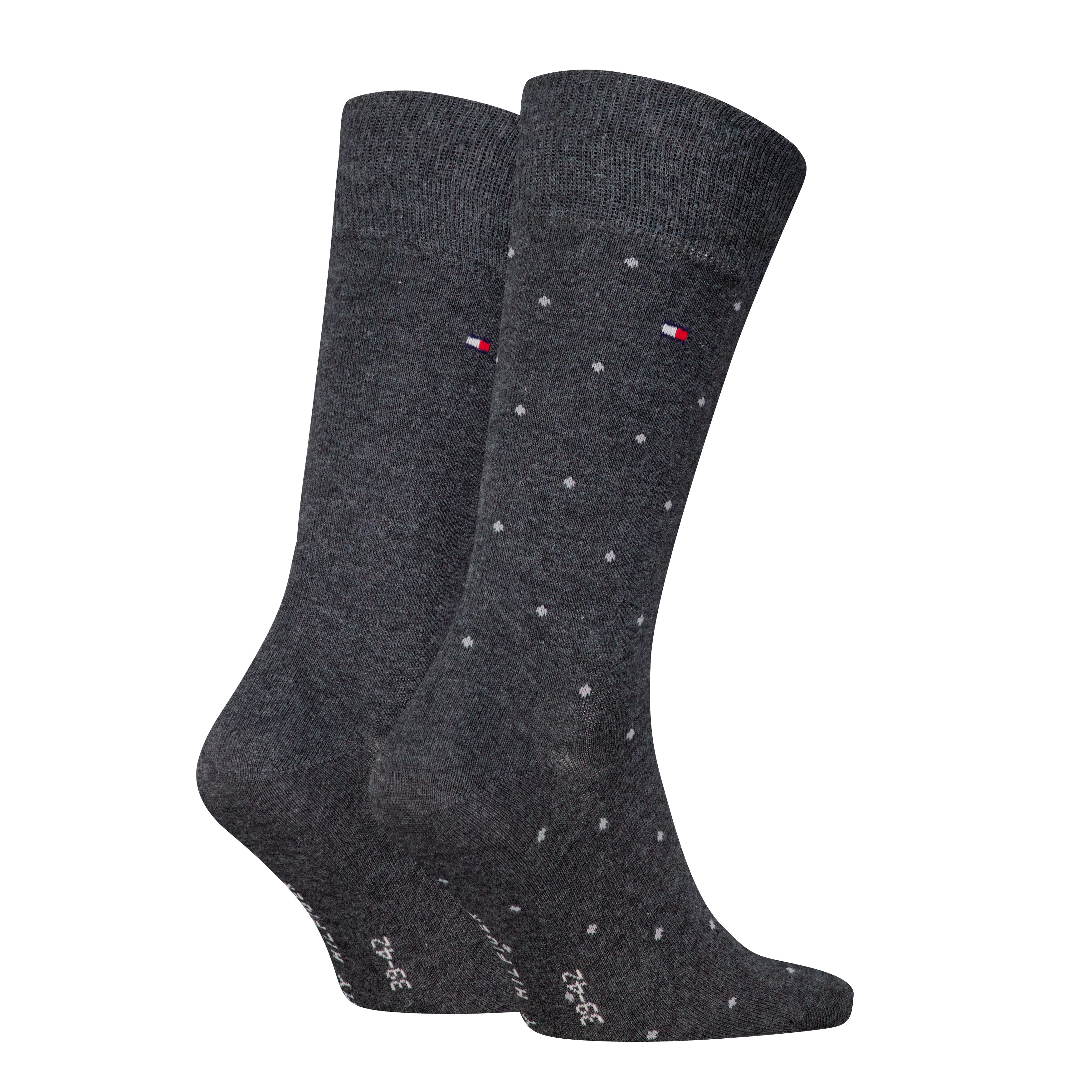 Tommy Hilfiger Sokken TH MEN SOCK 2P DOT met klassieke merkdruk (2 paar, 2 paar)