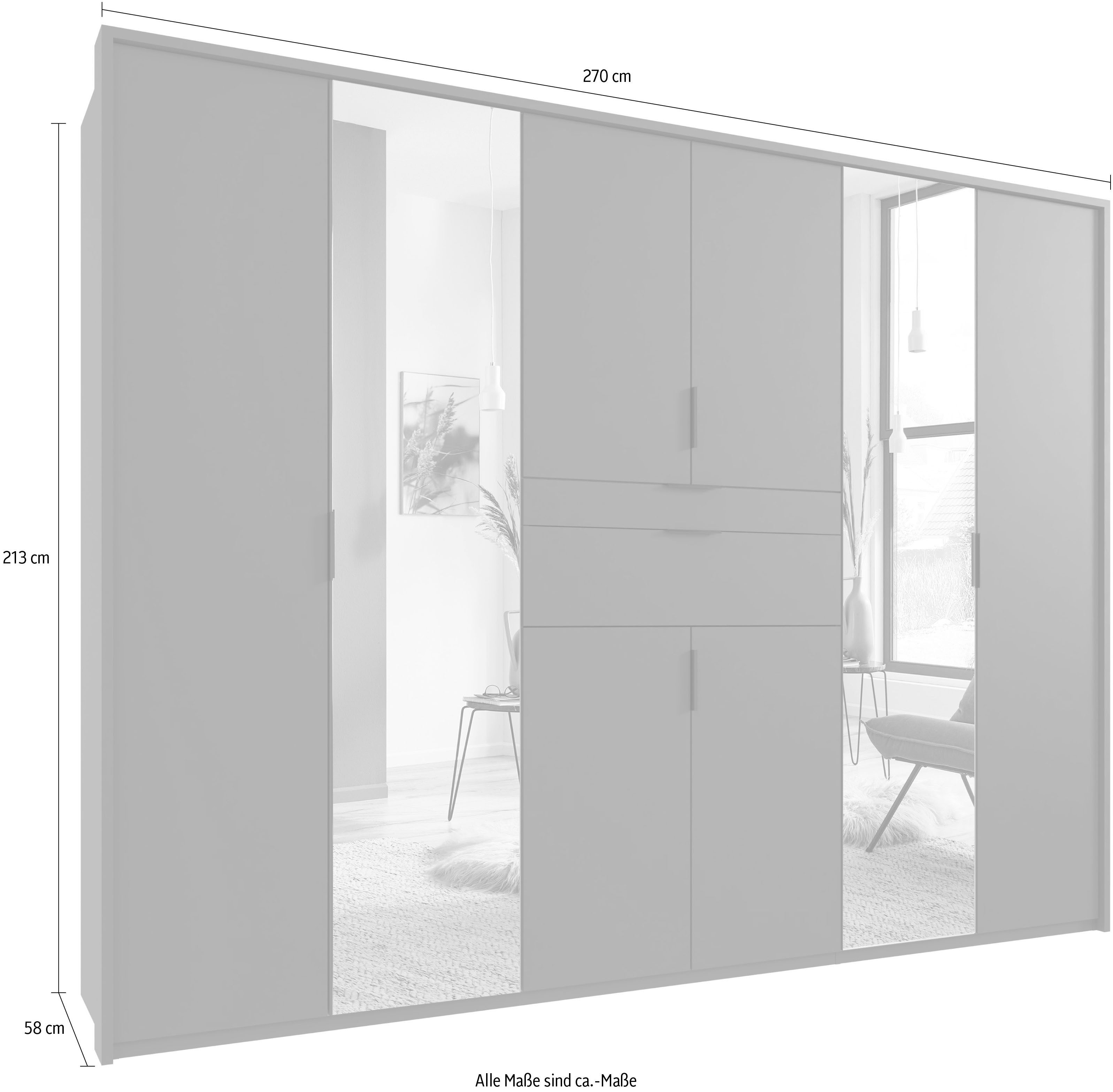 Wimex Draaideurkast Moldau kledingkast met spiegel slaapkamerkast bestseller Kies je interieur, kant-en-klaar geconfigureerd in de kast