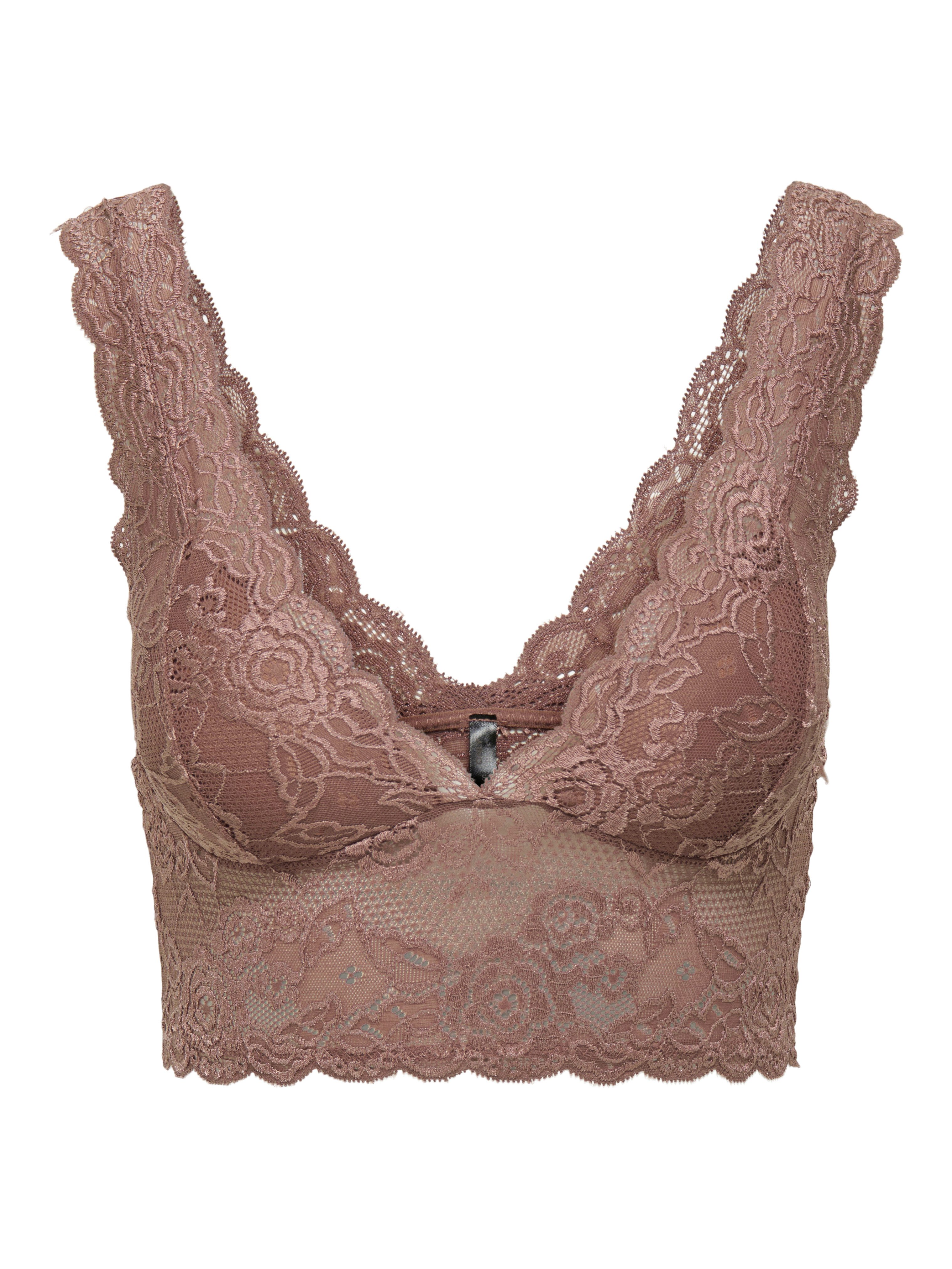 Only Kanten top ONLCHLOE – Kanten-bh met gevoerde cups en stretch