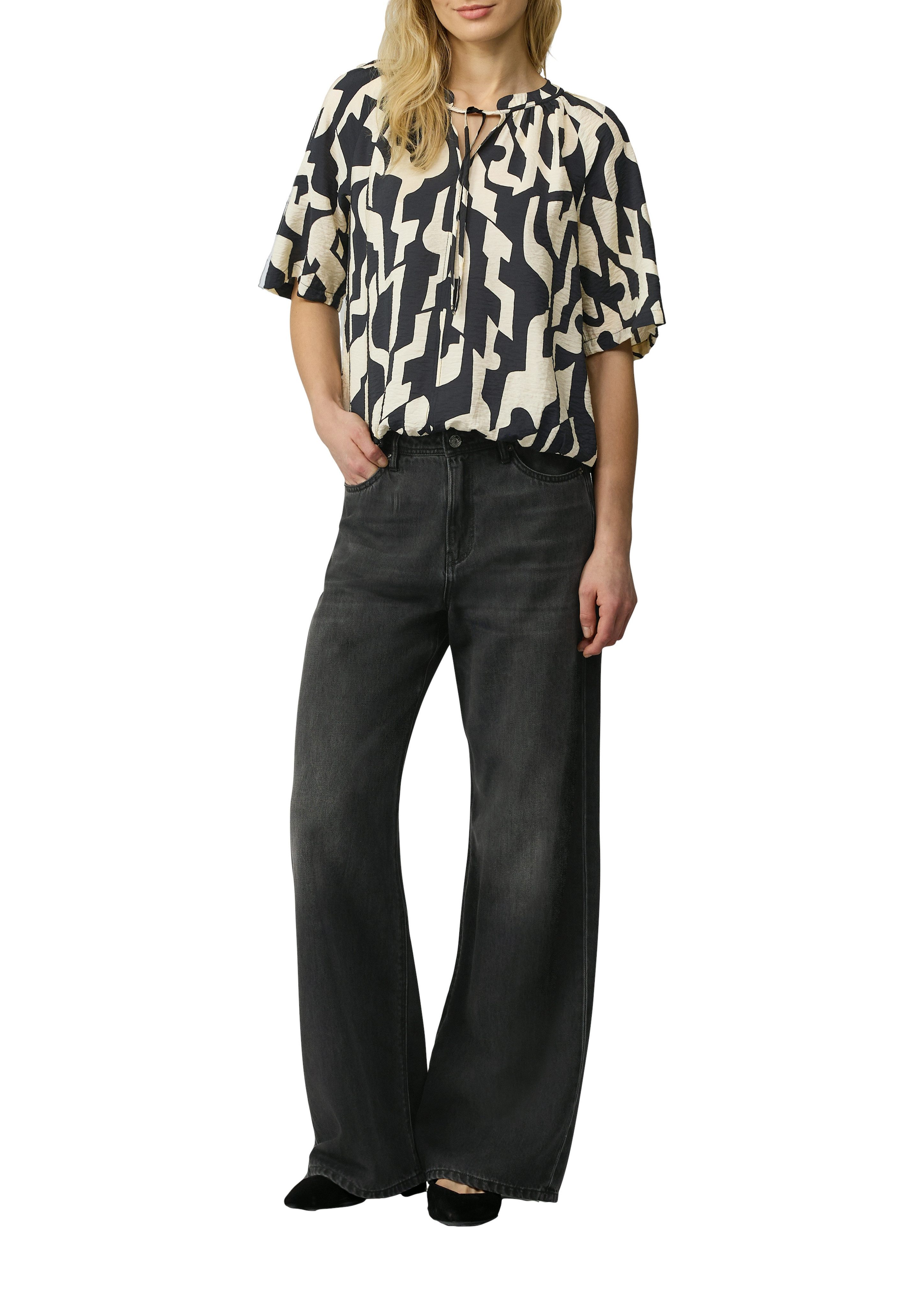 s.Oliver Blouse met korte mouwen met print all-over