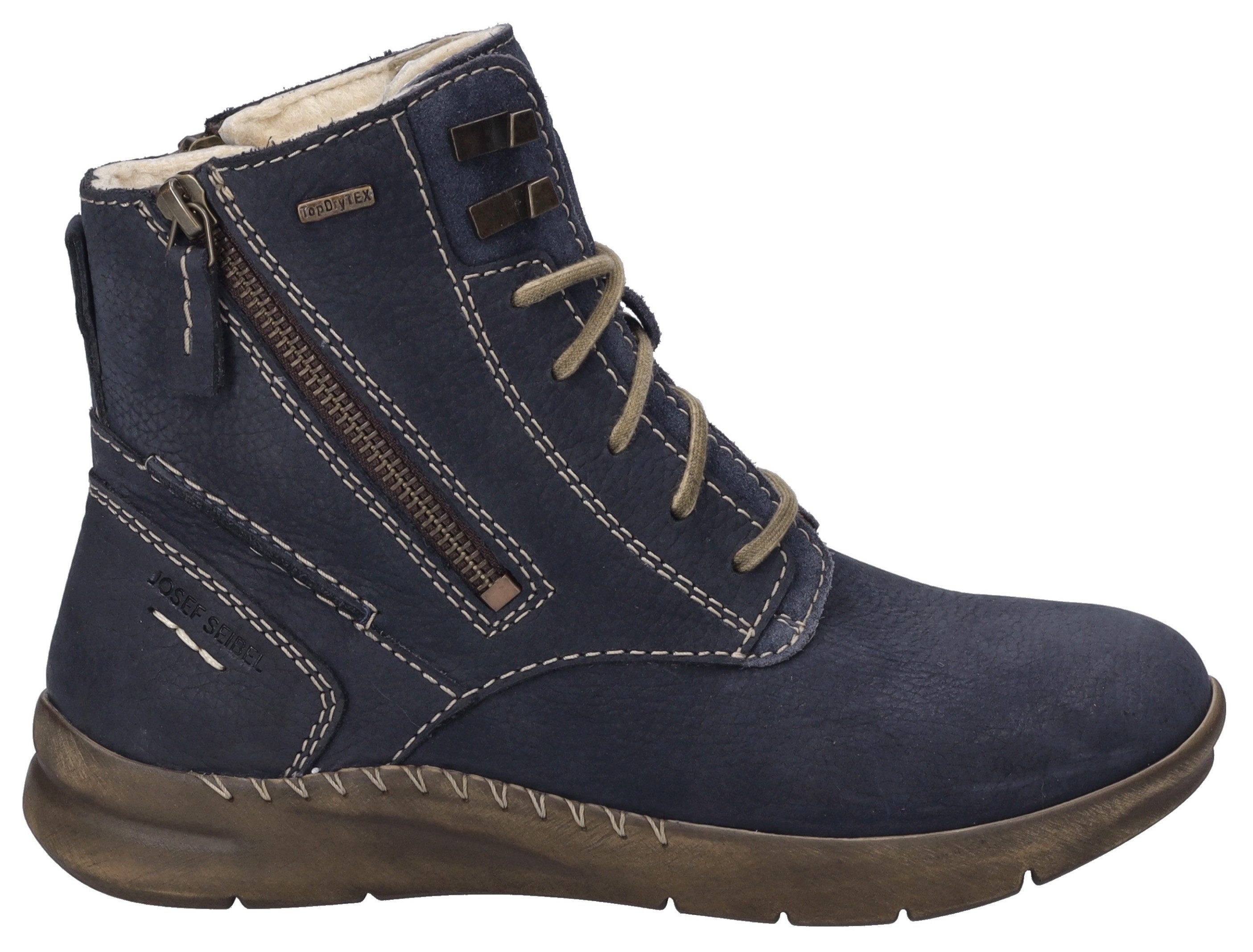 Josef Seibel Winterlaarzen Conny 55 Winterboot, veterschoenen, comfort schoen met warmfutter