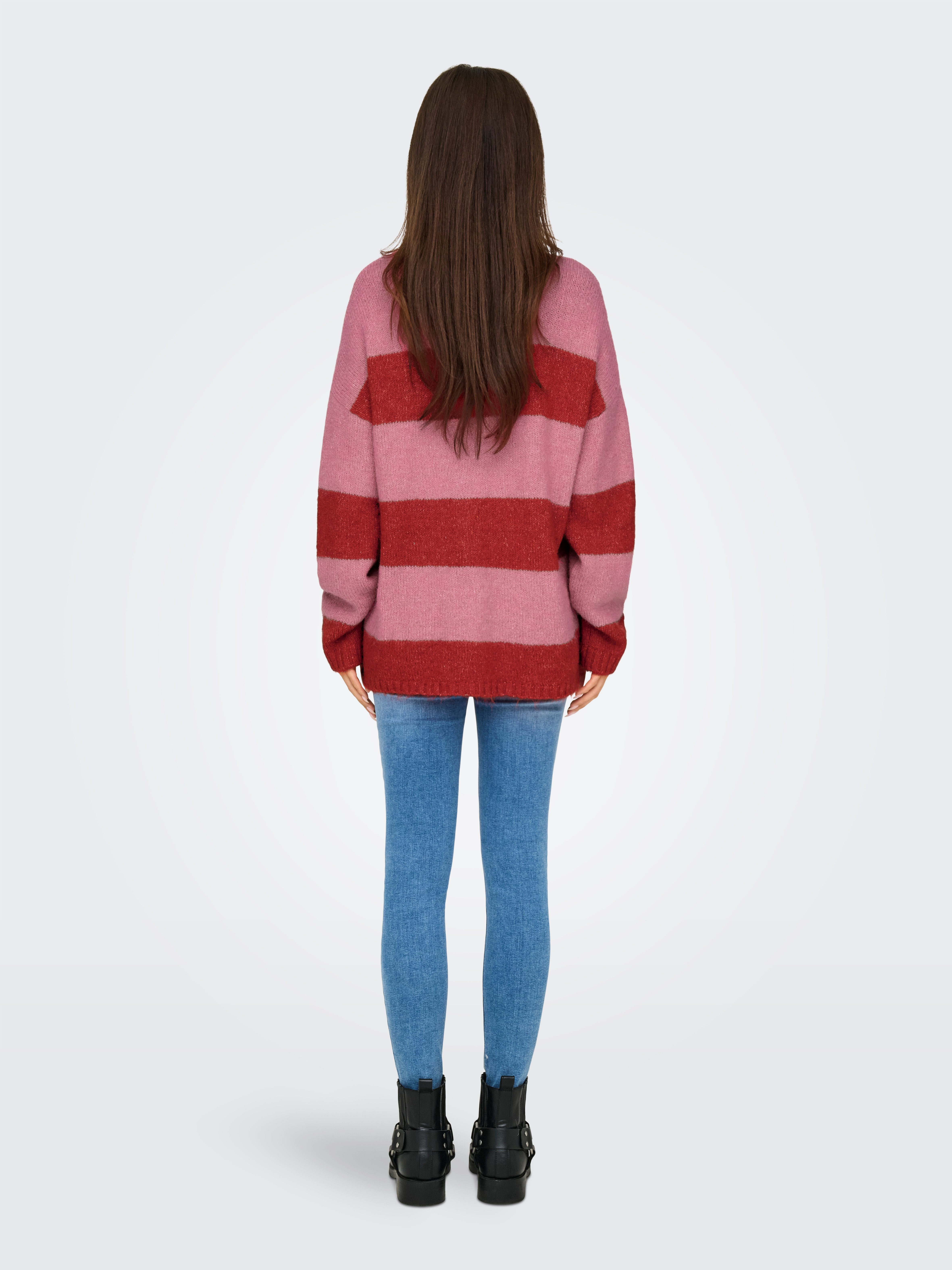 Only Trui met ronde hals ONLFILONE LIFE LS O-NECK CC KNT