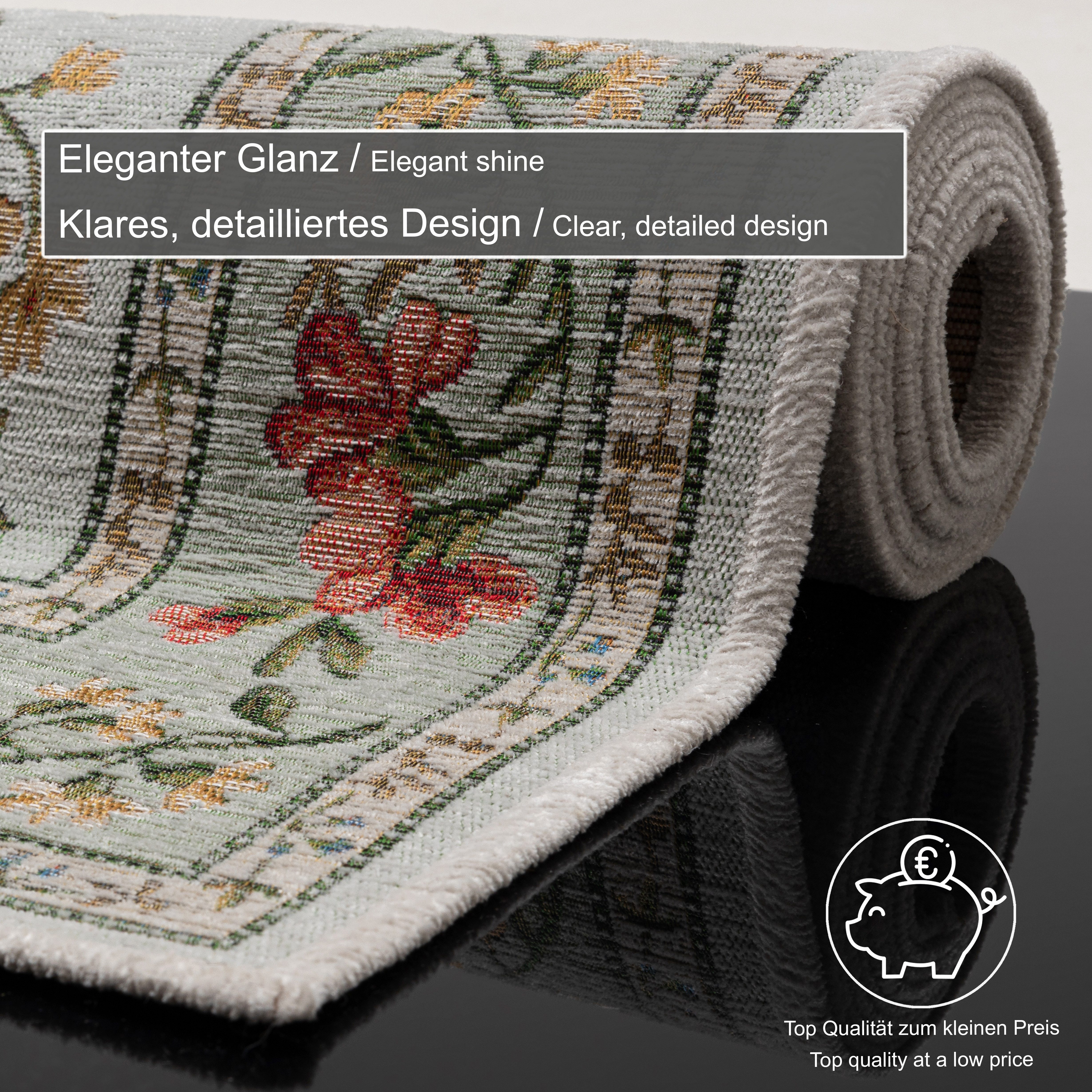 THEKO Set slaapkamerkleedjes Flomi Sagrini Loperset, platweefsel, geweven, pastelkleuren, bloemendesign