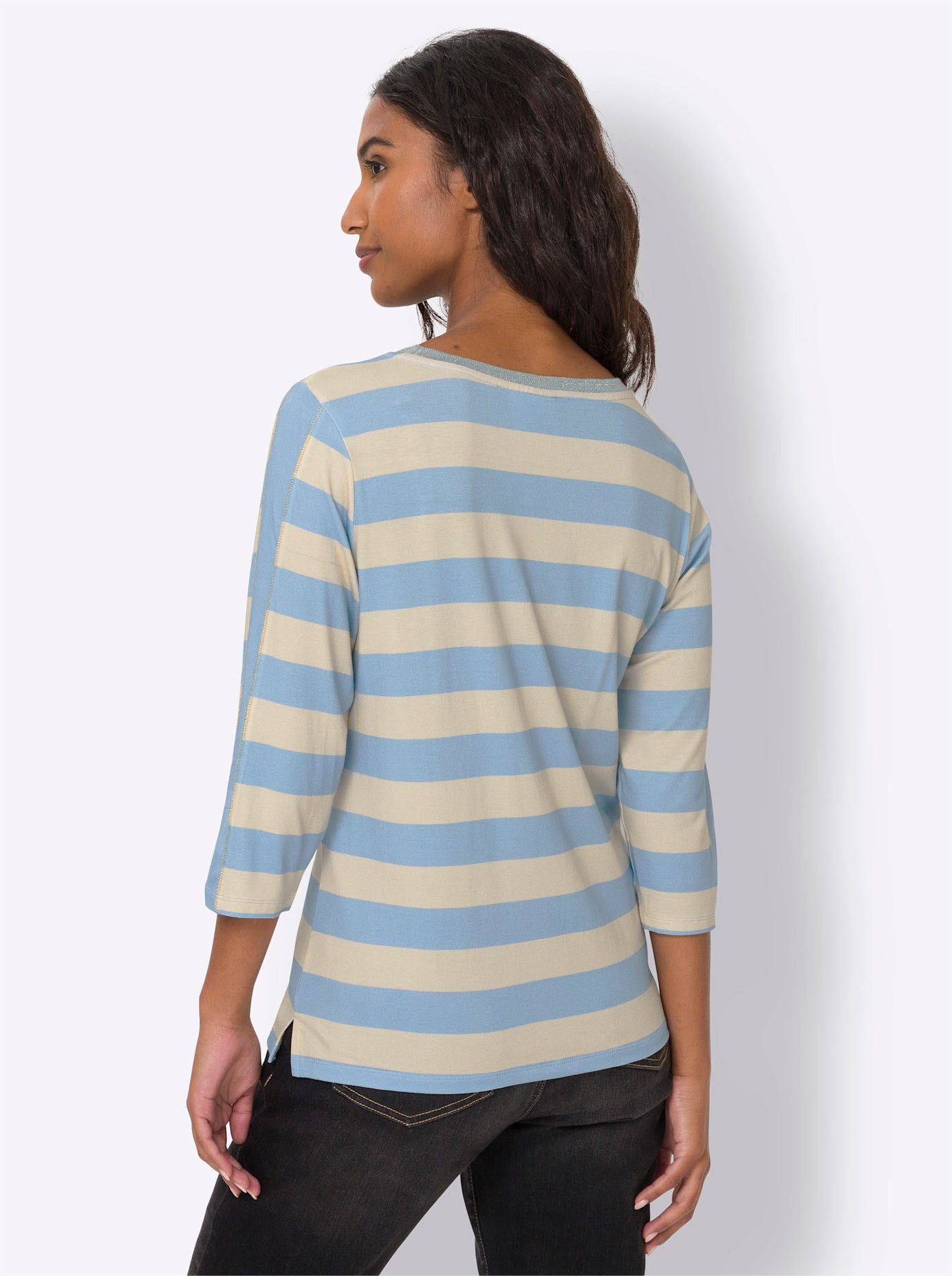heine Shirt met 3 4 mouwen Gedessineerd shirt (1-delig)