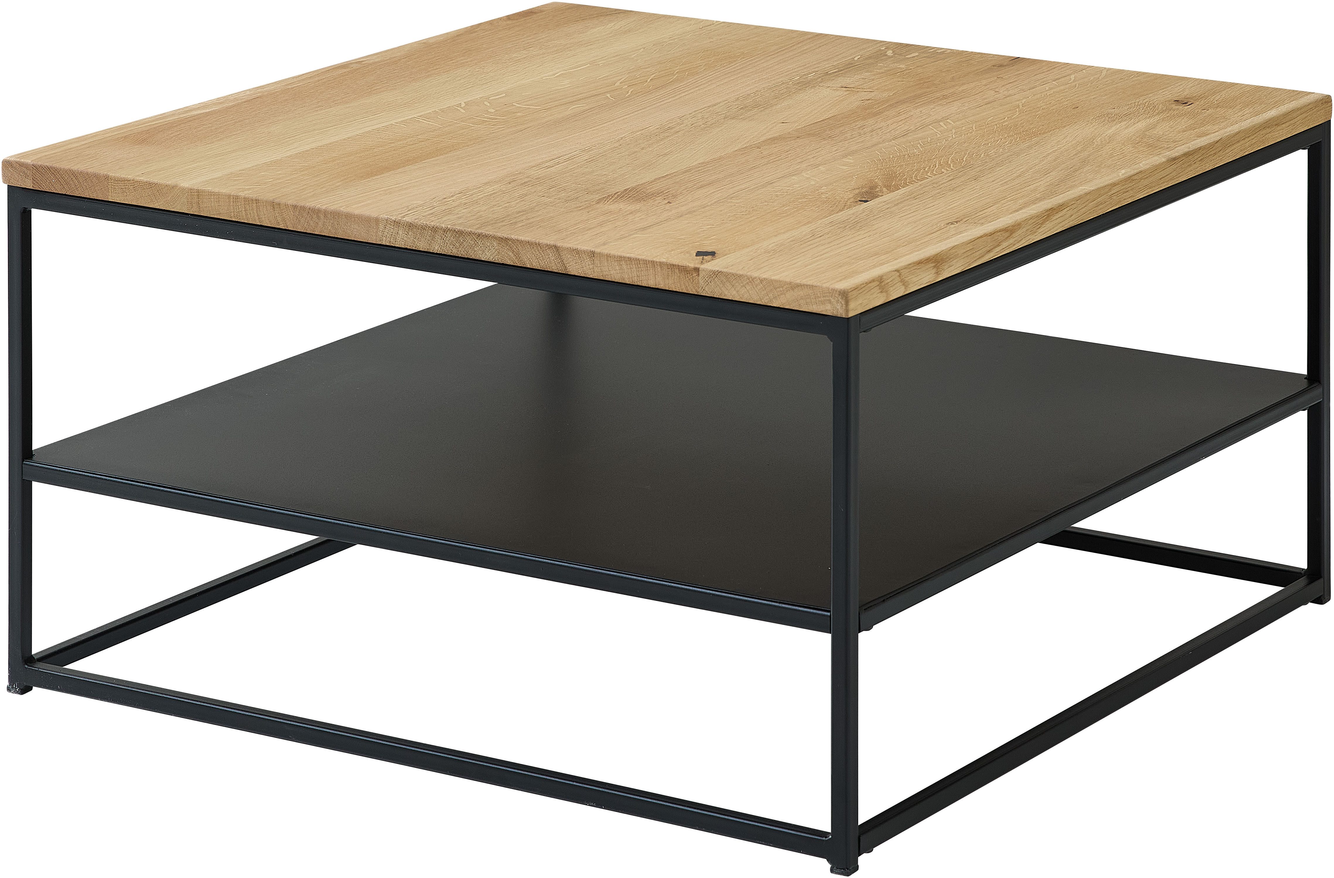 Stolkom Salontafel Tilda salontafel massief hout in industriële stijl BxHxD 75x40x75 cm