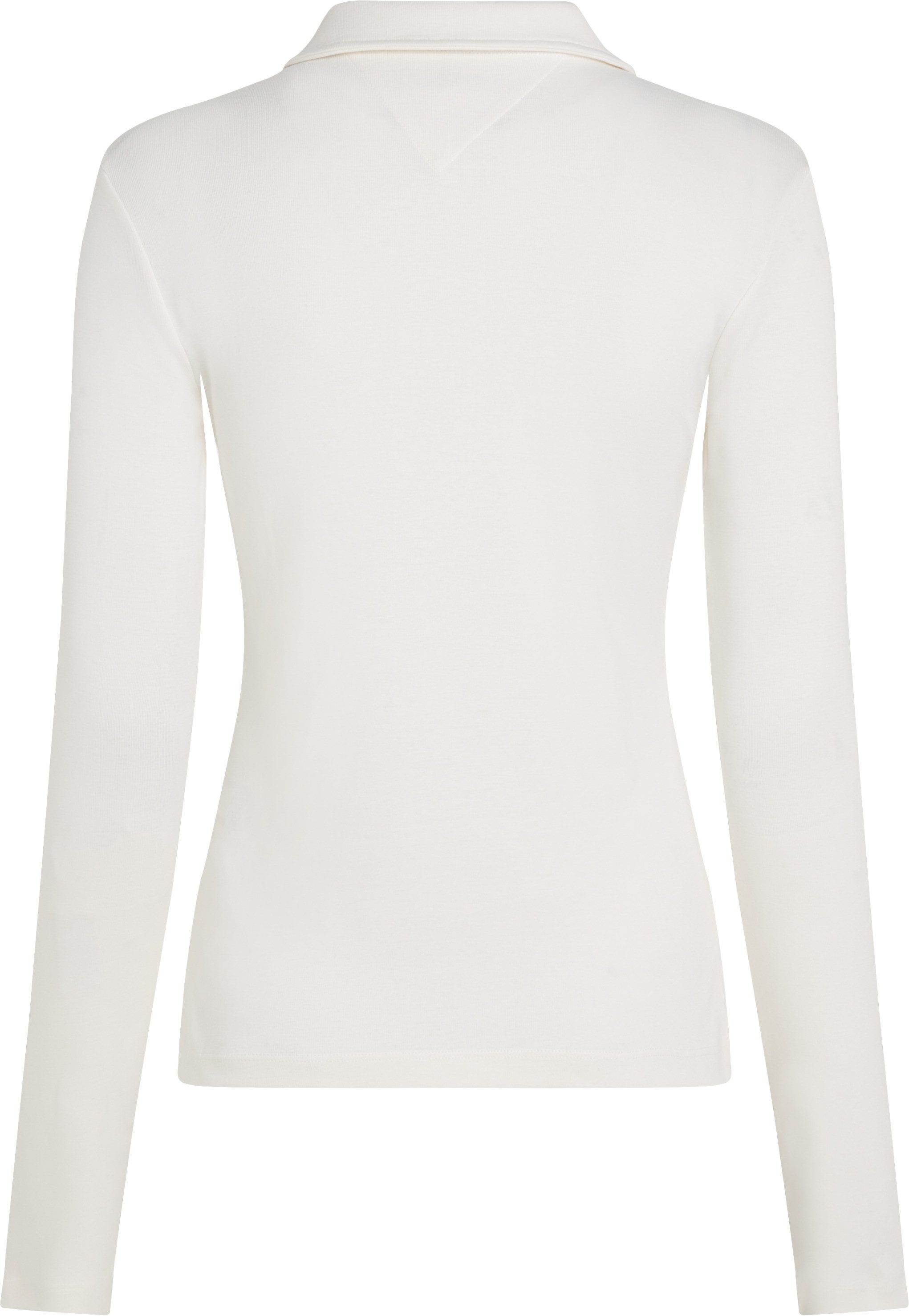 Tommy Hilfiger Poloshirt SLIM GOLD BTN POLO LS met borstzakken, goudkleurige knopen