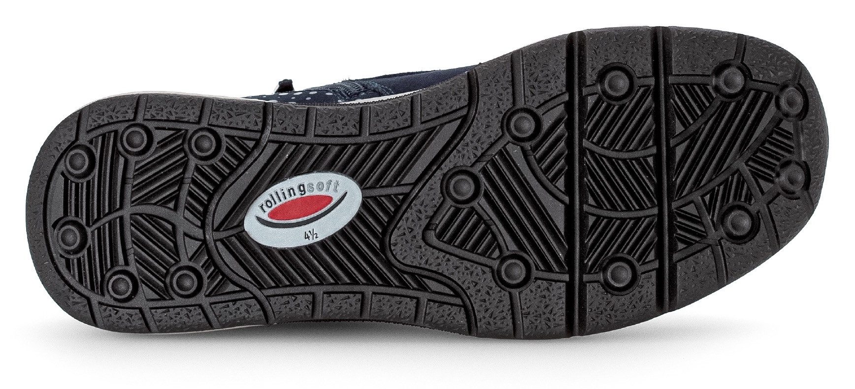 Gabor Rollingsoft Veterschoenen , sleehak, vrijetijdsschoen, high-top sneaker, label op de hiel