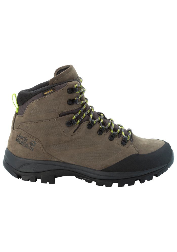 Jack Wolfskin Trekkingschoenen REBELLION TEXAPORE MID M heren wandel & trekkingschoenen maat 42 EU bruin