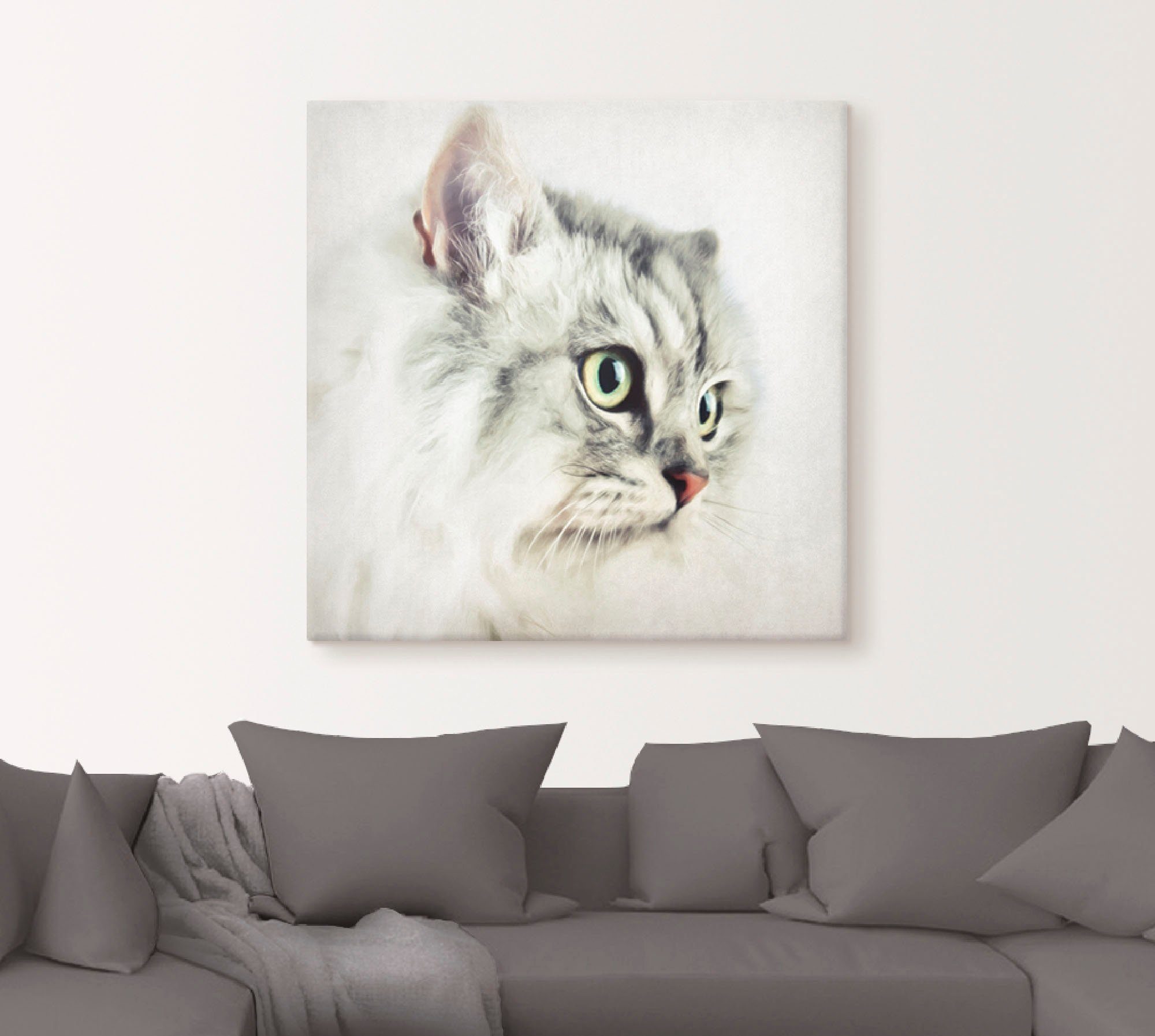 Artland Artprint Kattenportret als artprint op linnen, poster, muursticker in verschillende maten
