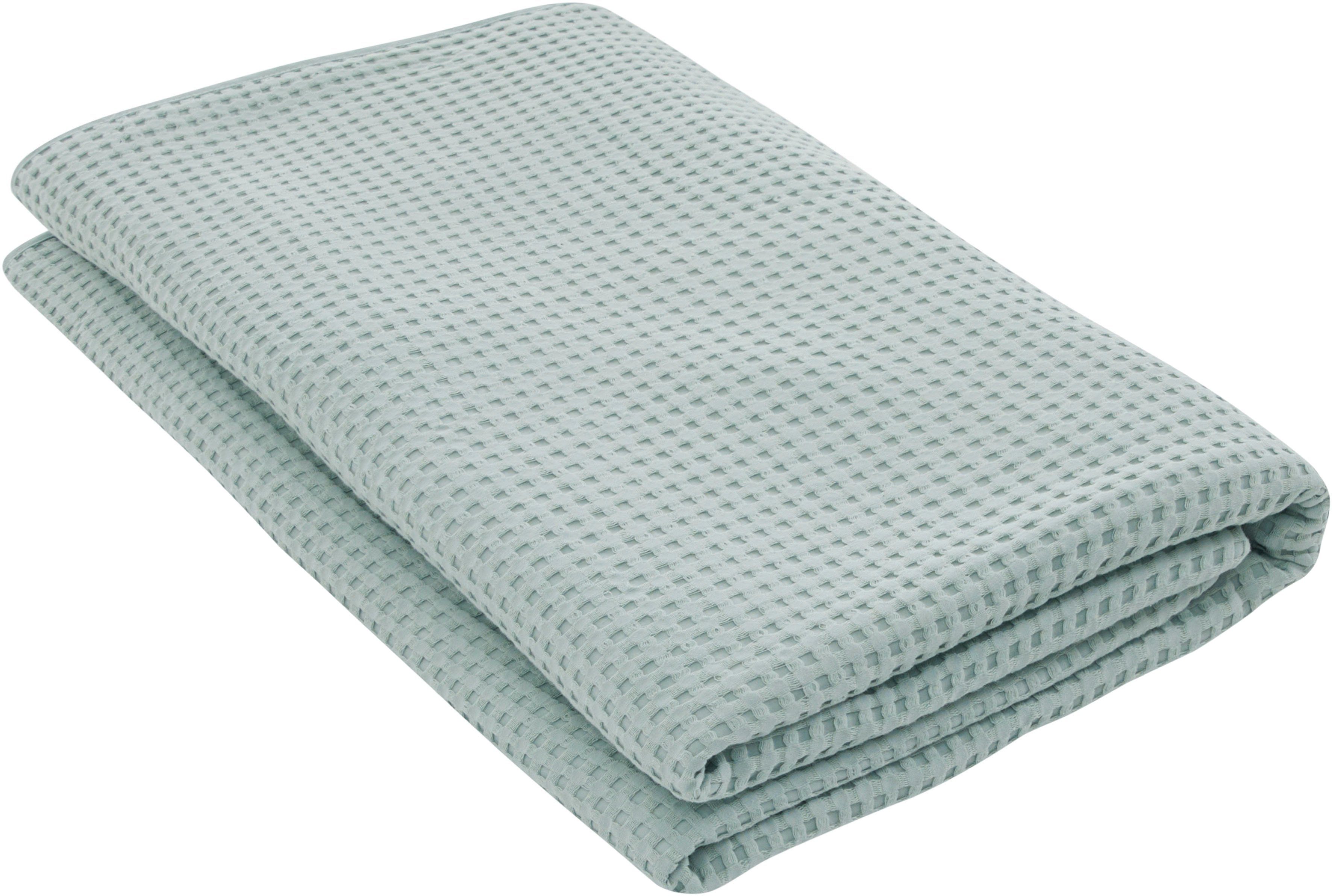 andas Sprei Greta in wafelpiqué-look, vele kleuren beschikbaar, deken vanaf 150x250 cm