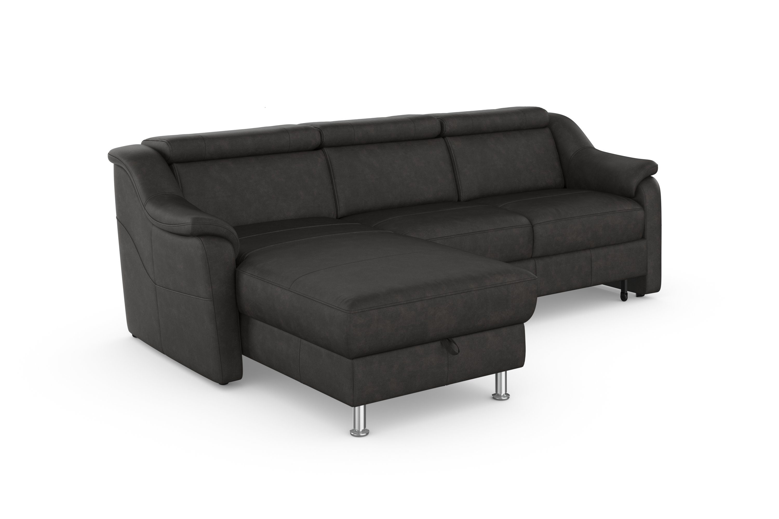 sit&more Hoekbank Freetown L-vorm met verstelbare hoofdsteun en comfortabele binnenvering