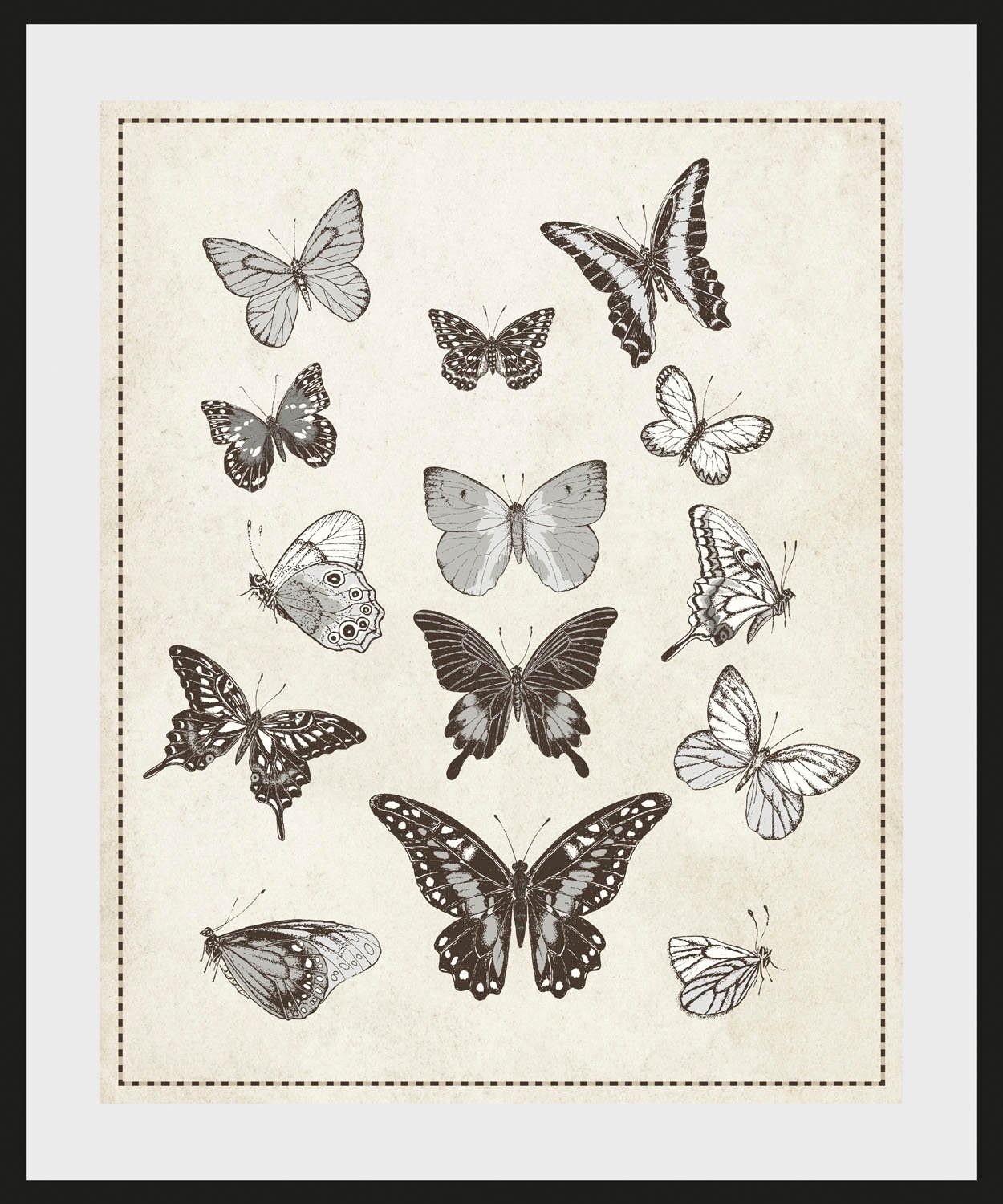 queence Wanddecoratie PAMELA HD premium posterdruk incl. houten lijst (1 stuk)