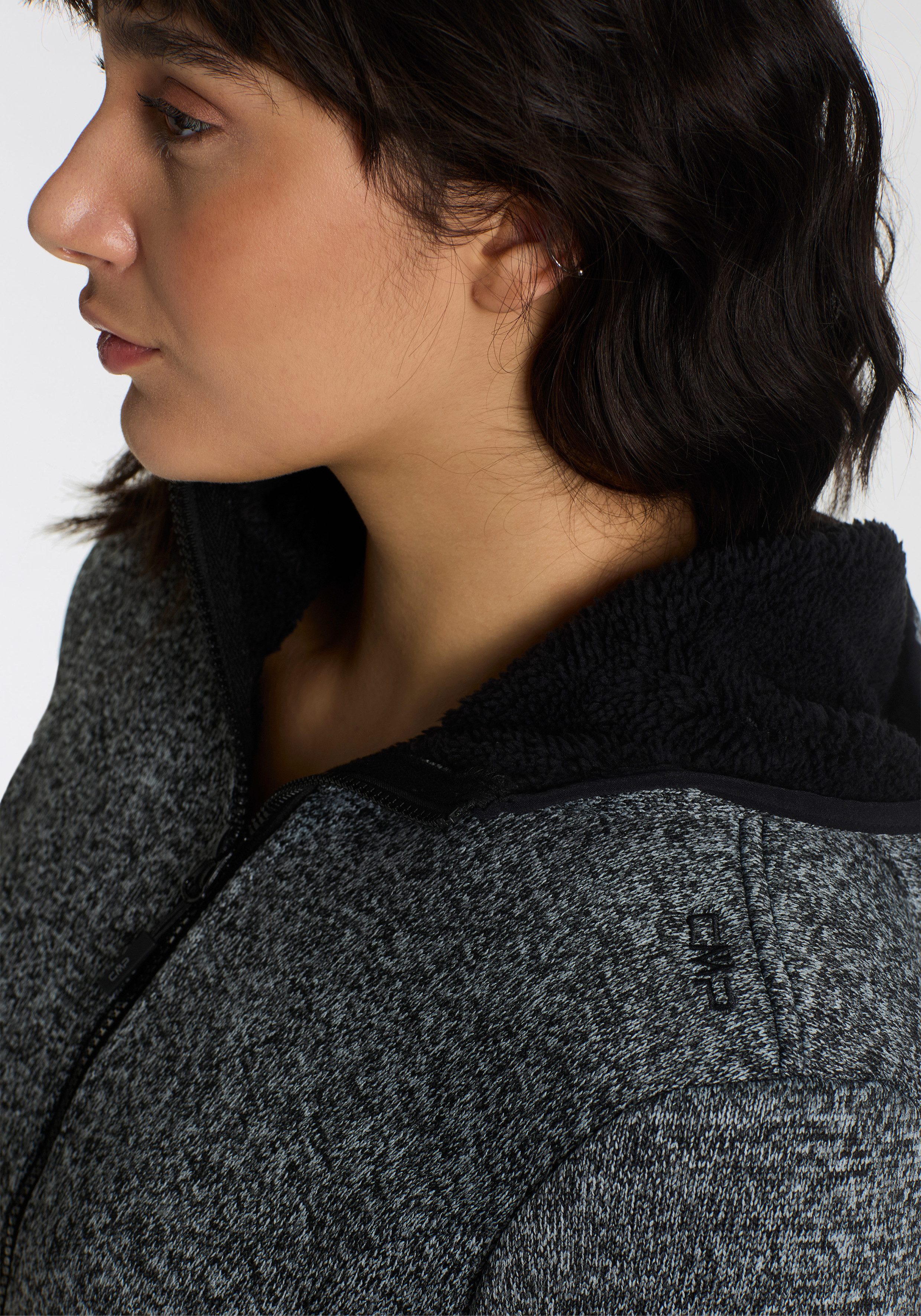 CMP Gebreide jas Parka Fix Hood