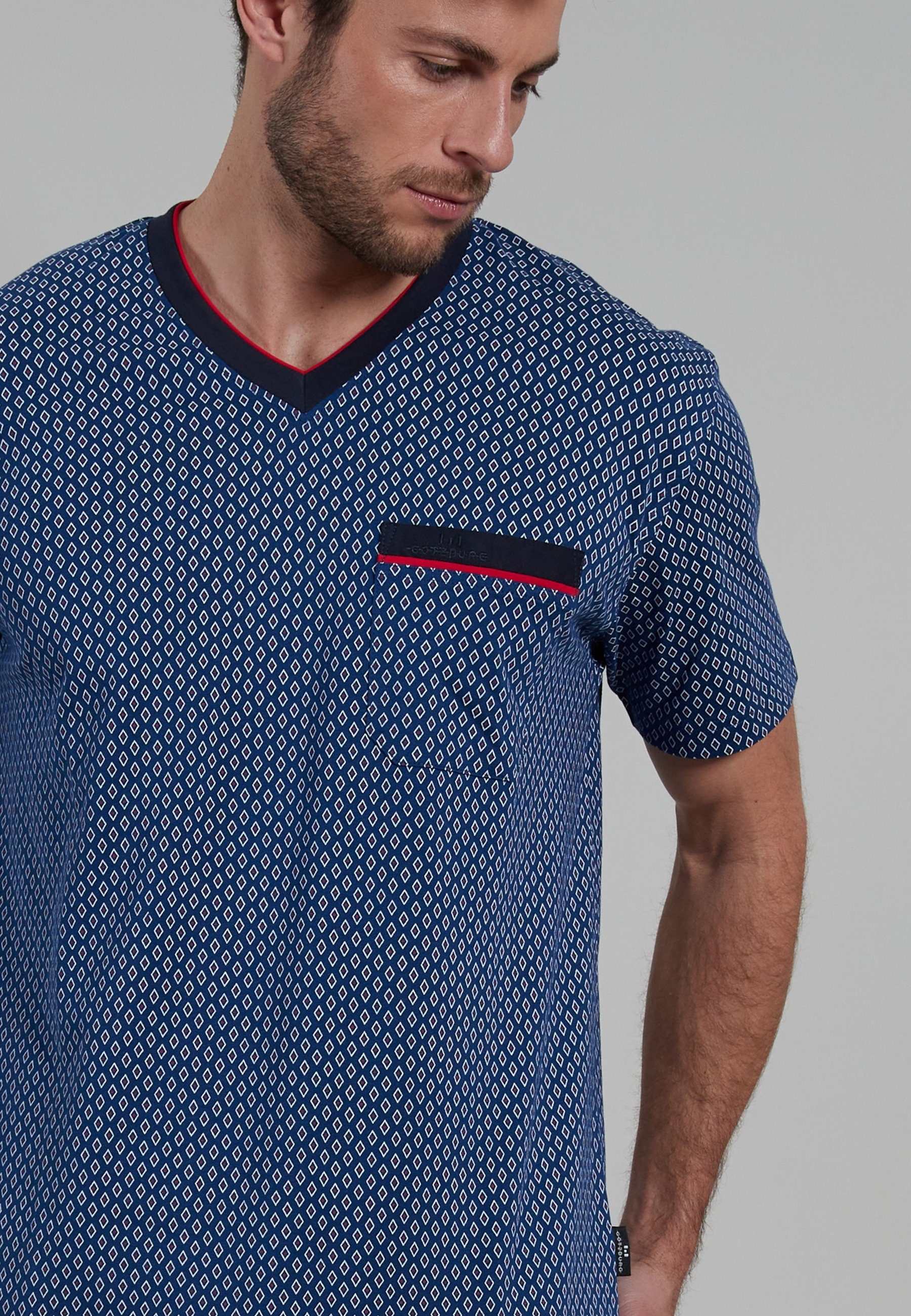GÖTZBURG Shortama Manhattan met praktische borstzak (2-delig)