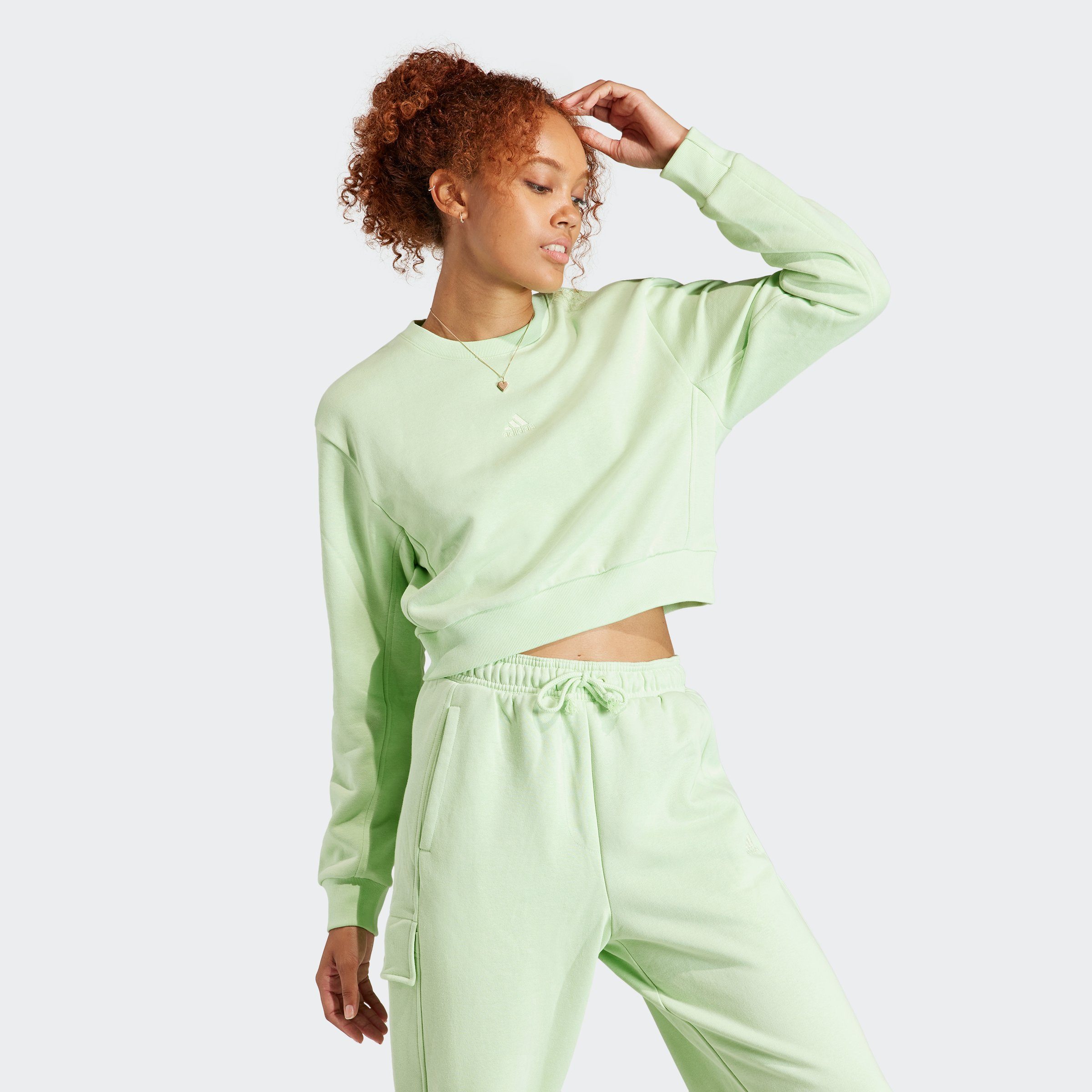 adidas Sportswear Sweatshirt W ALL SZN C SWT dames sweaters maat XXL groen