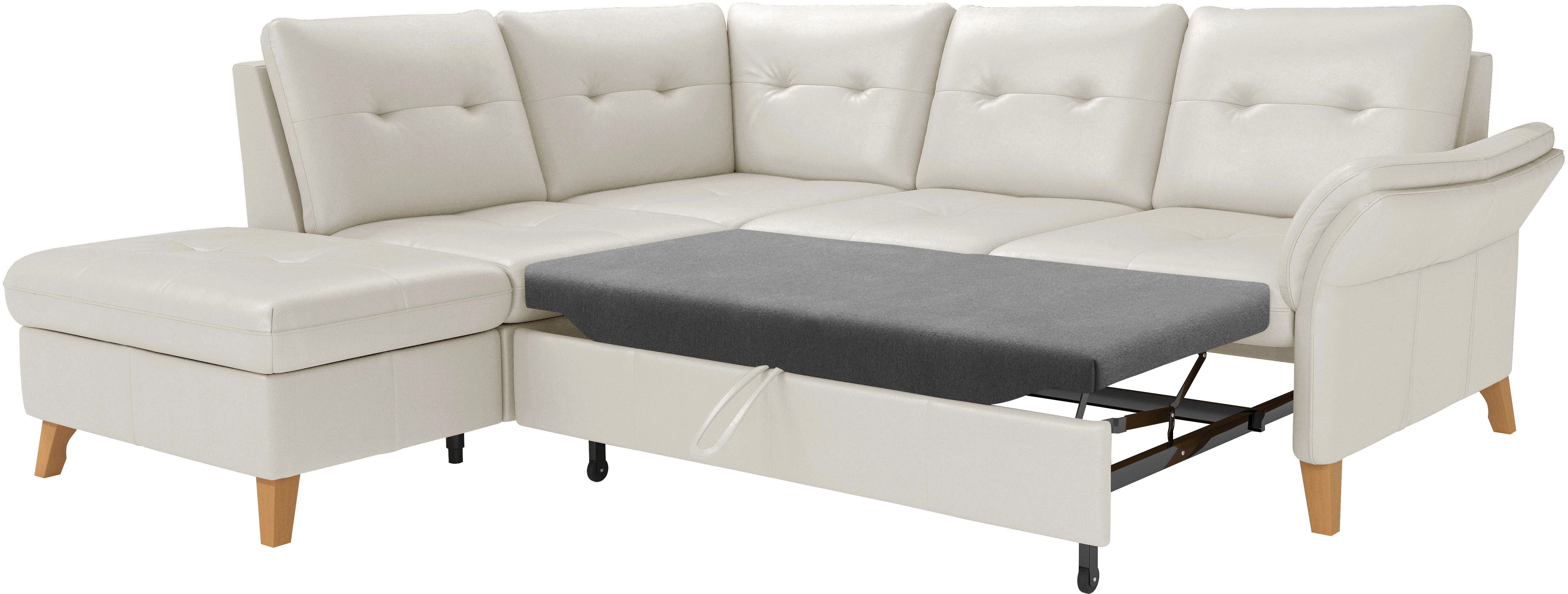 sit&more Hoekbank Göteborg inclusief zitdiepteverstelling, optioneel met bedfunctie & bedlade