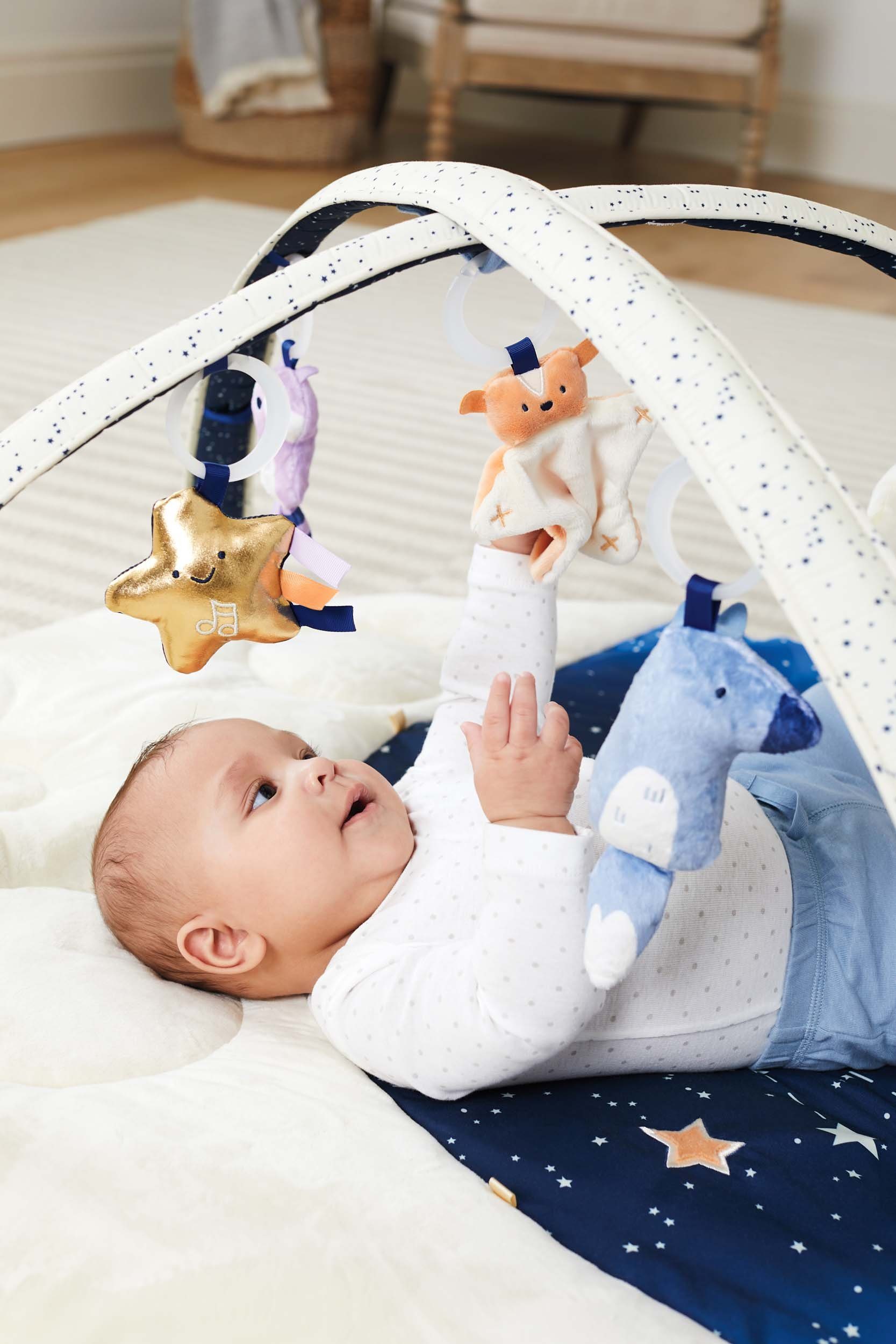 Skip Hop Babygym Celestrian Dreams speelboog met vijf stuks hangend speelgoed