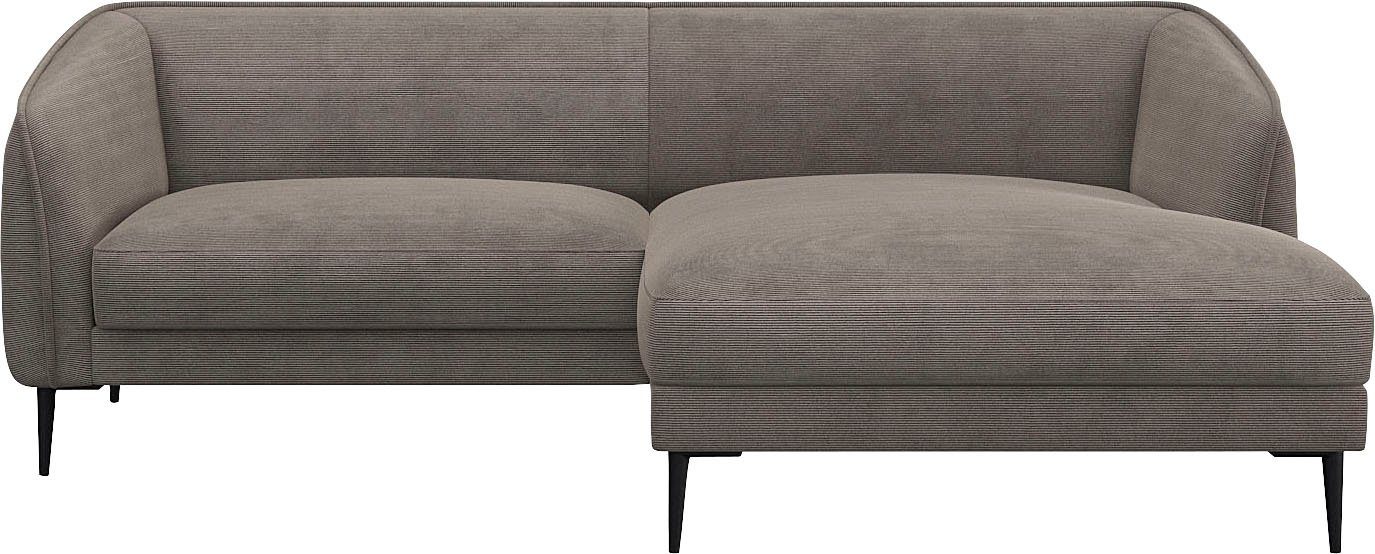 FLEXLUX Hoekbank Belle designbank, L-vorm, BxD 218x149 cm Scandinavisch design, in hoogwaardige afwerking, BxD 218x149 cm