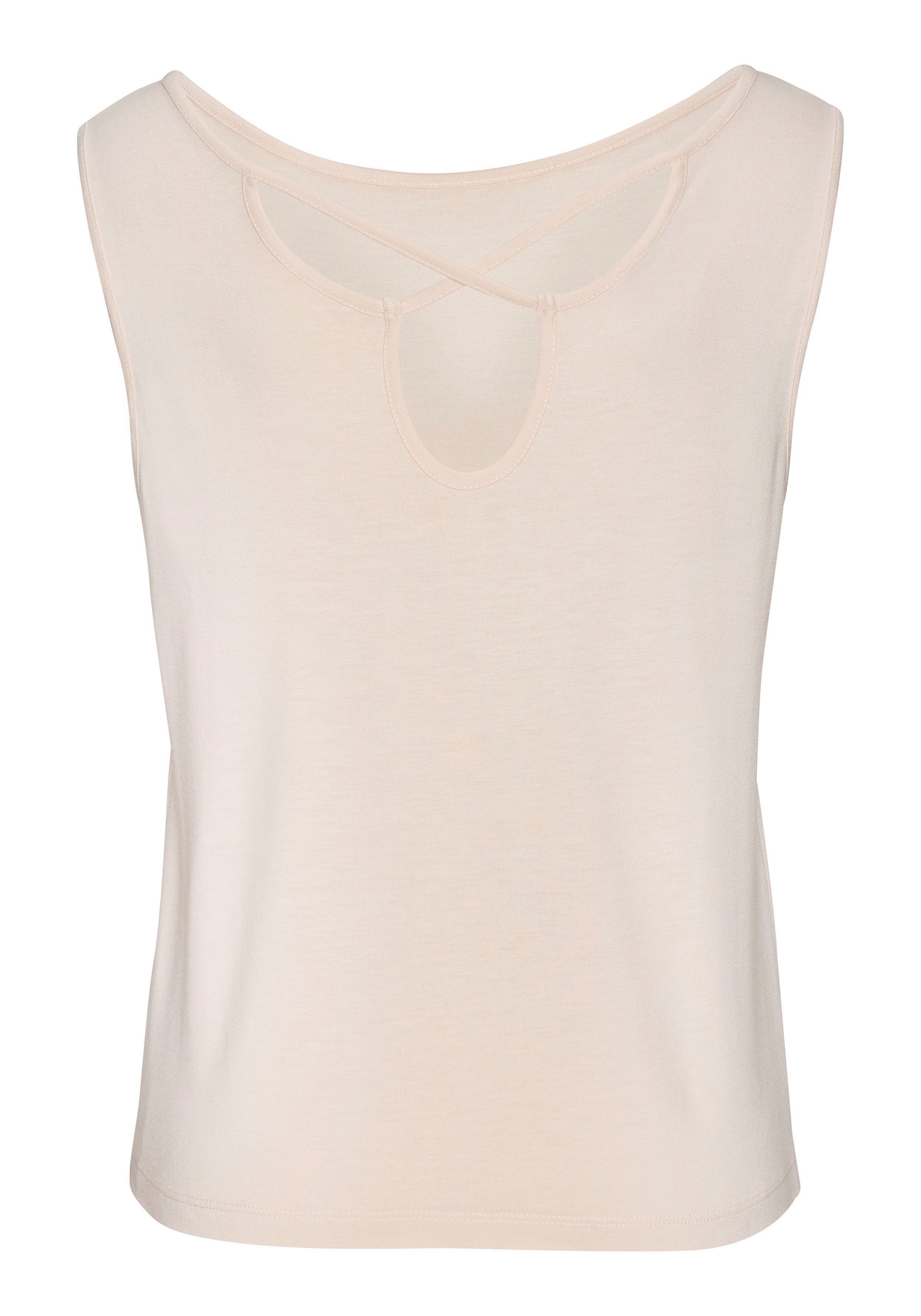 Buffalo Shirttop met sierbanden achter, zomers jersey top, basic