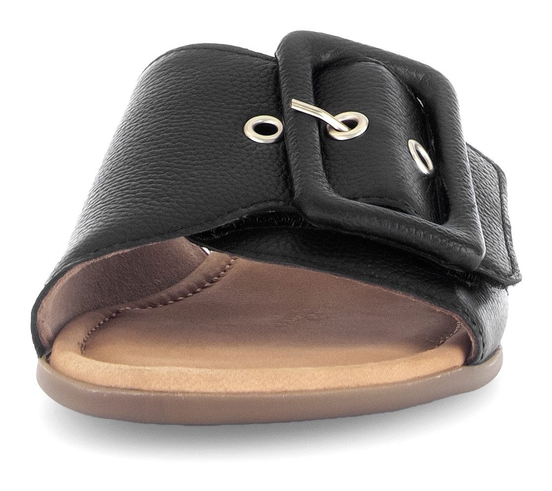 Gabor Slippers Rhodos , blokhak, zomerschoen, comfortabele schoen in breedte g (= breed)