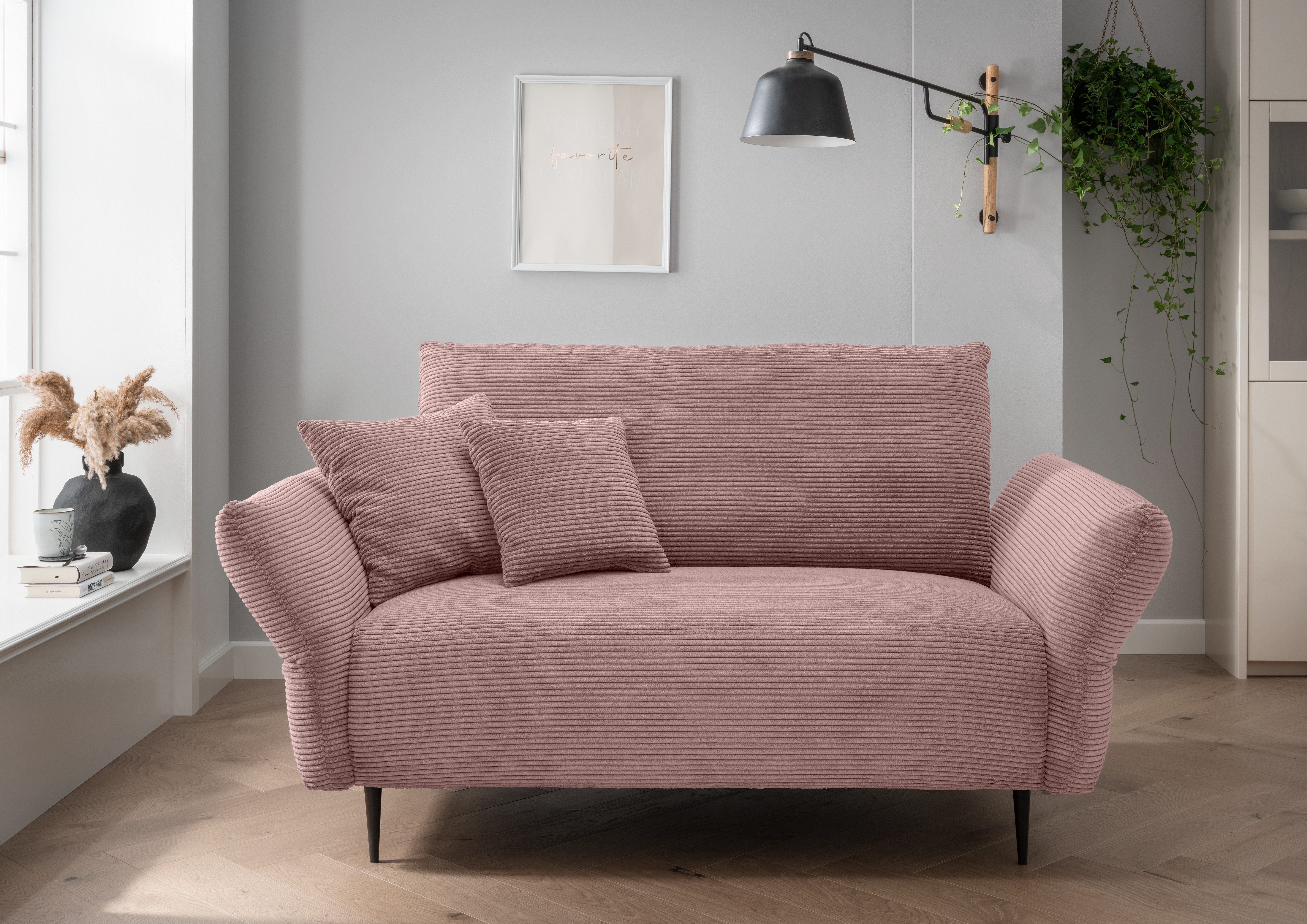 INOSIGN 2-zitsbank Vanilla Armleuningfunctie roze, 2-zitsbanken