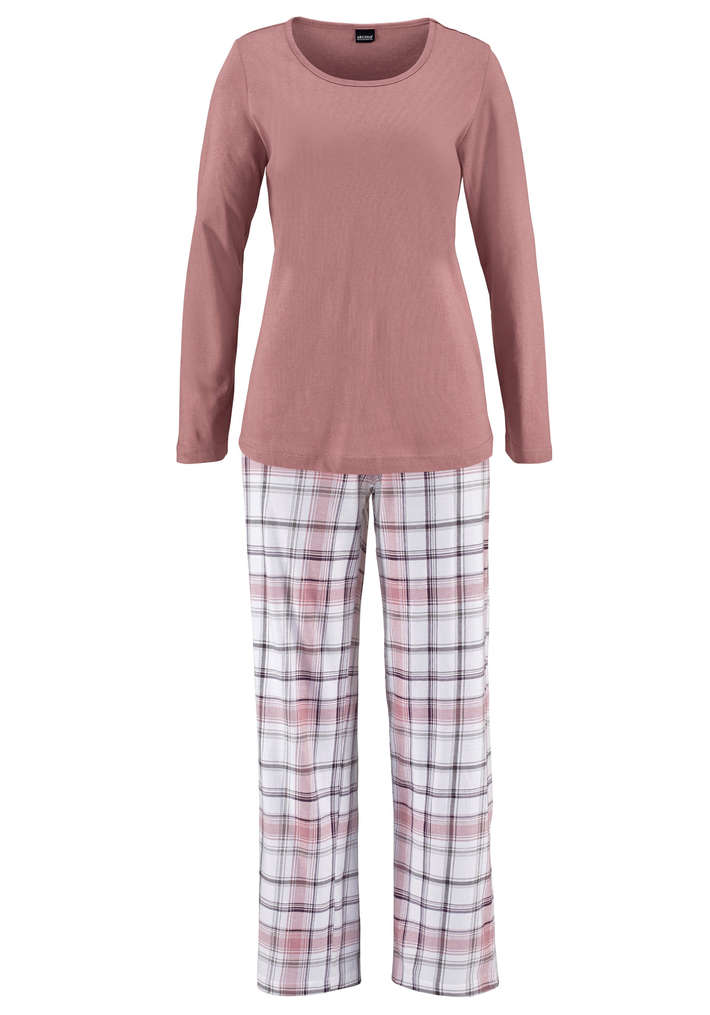 Arizona Pyjama met broek met ruitdessin (4-delig, Set van 2)