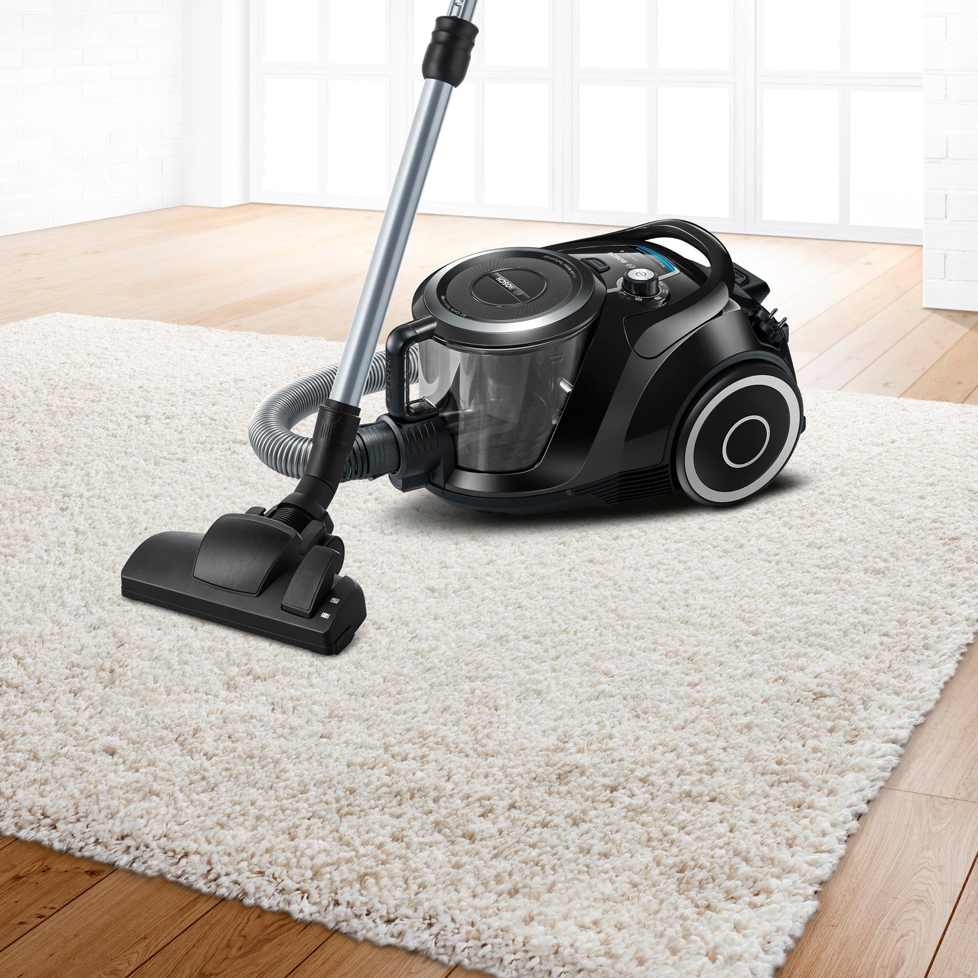 BOSCH Stofzuiger Serie 6 BGC41XSIL, ideaal voor allergieën, hygiënefilter, stil