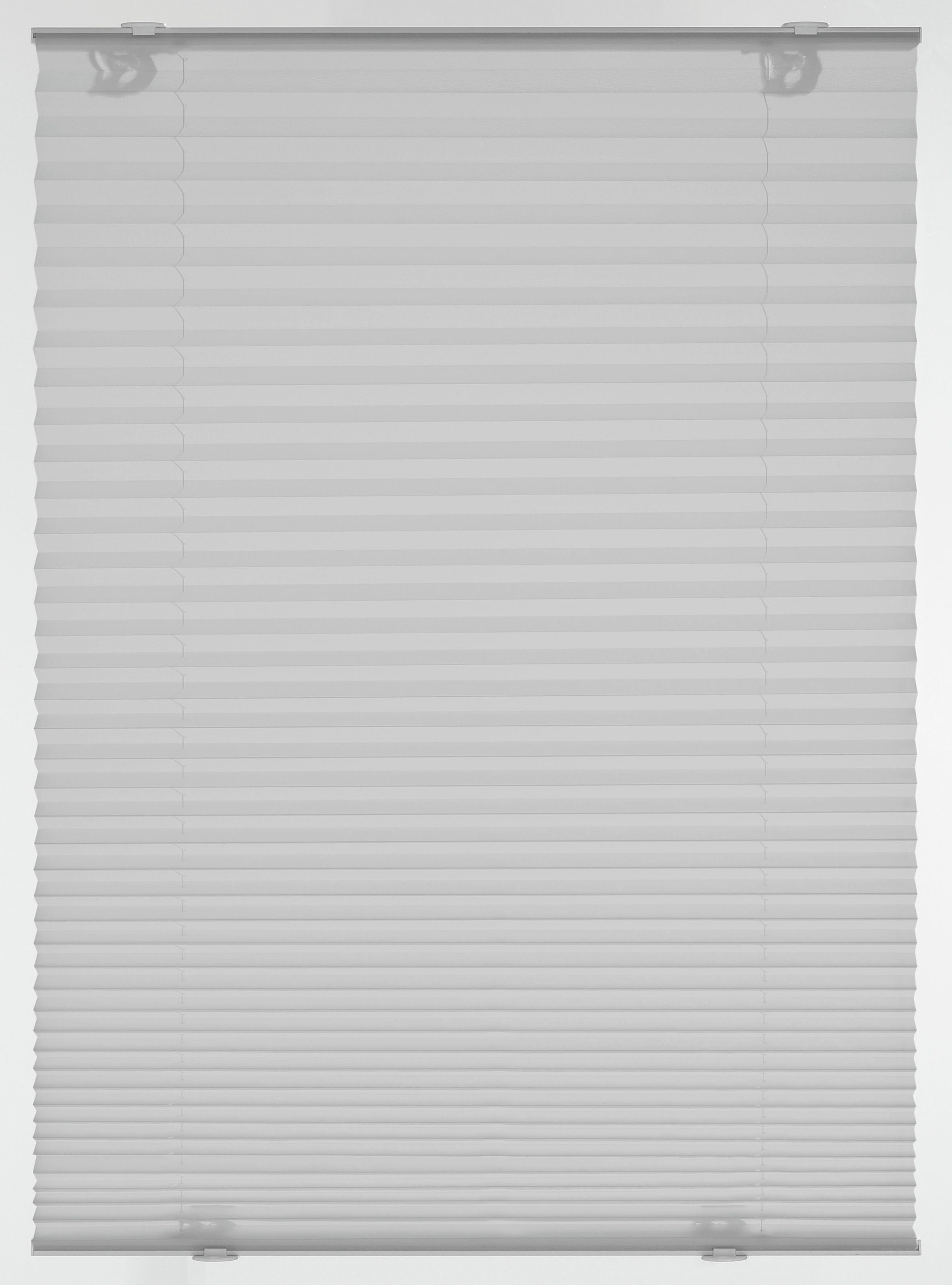 GARDINIA Plissé-vouwgordijn voor dakramen geschikt voor velux dakraam, in crush-look (1 stuk) plisségordijnen maat 95 cm x 122 cm grijs