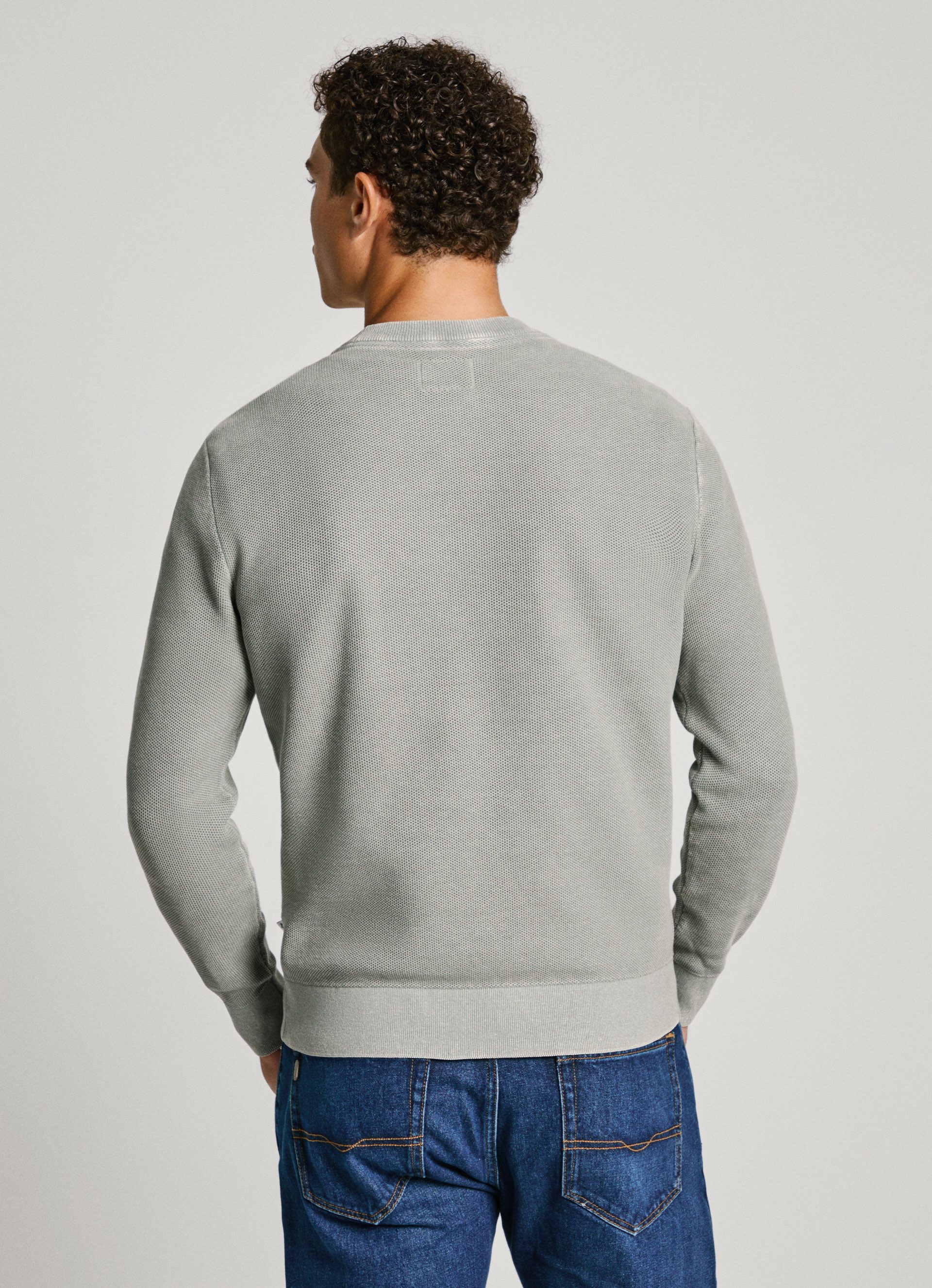 Pepe Jeans Trui met ronde hals Craig in gewassen look