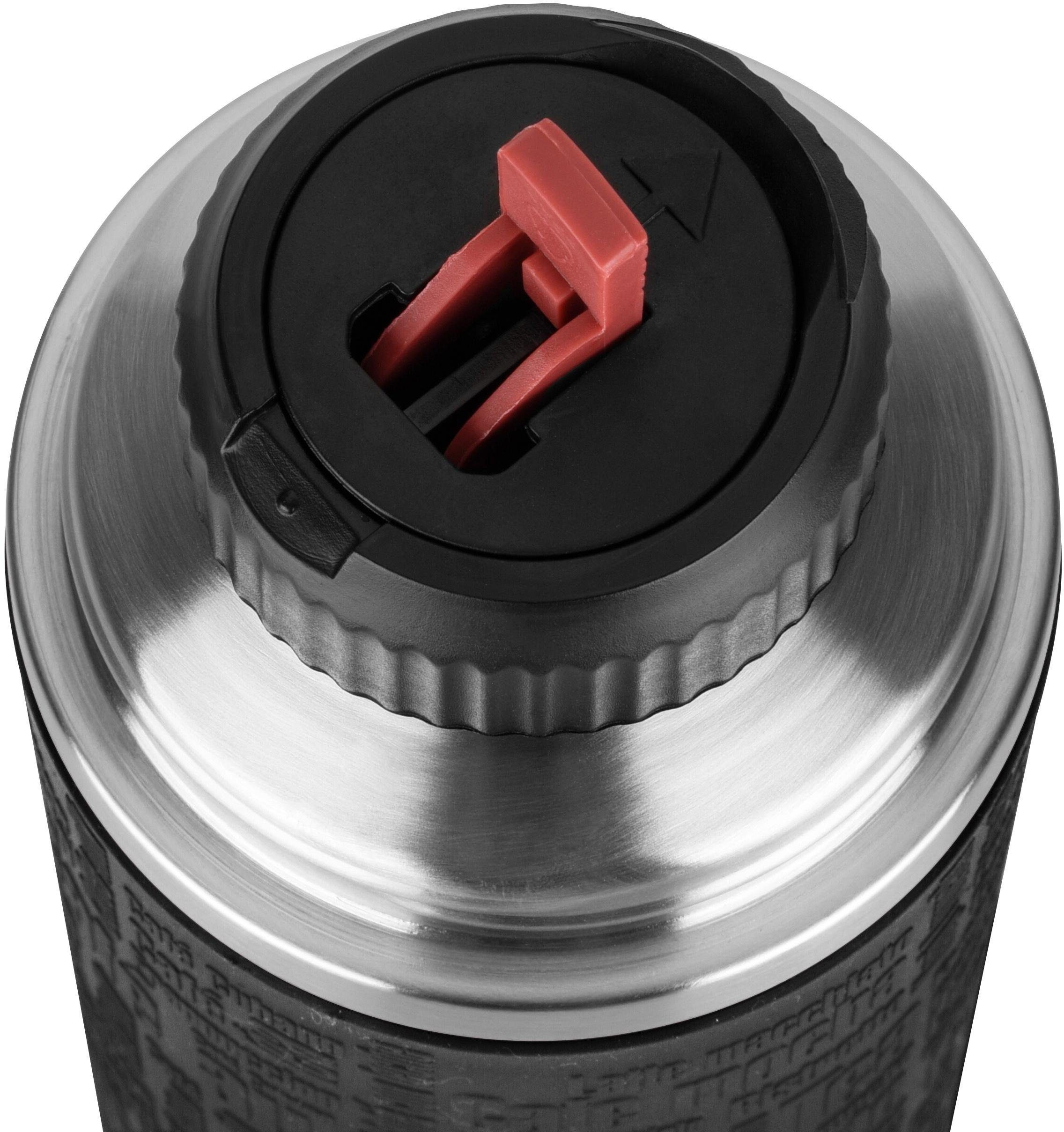 Emsa Thermofles Senator Class 1,0 l, roestvrij staal/siliconen manchet, 100% lekvrij