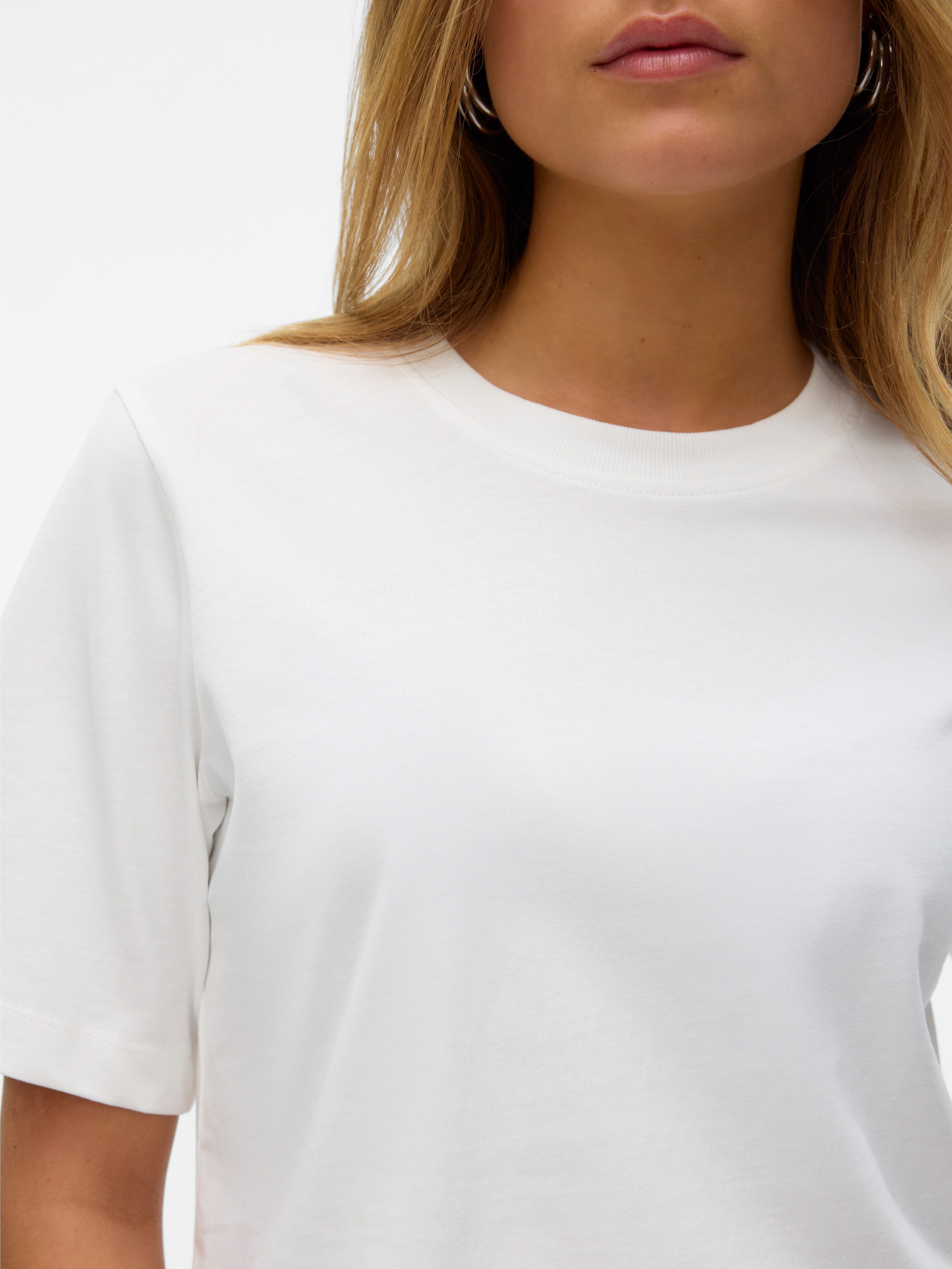 Vero Moda Shirt met korte mouwen VMDEMI SS O-NECK TOP JRS