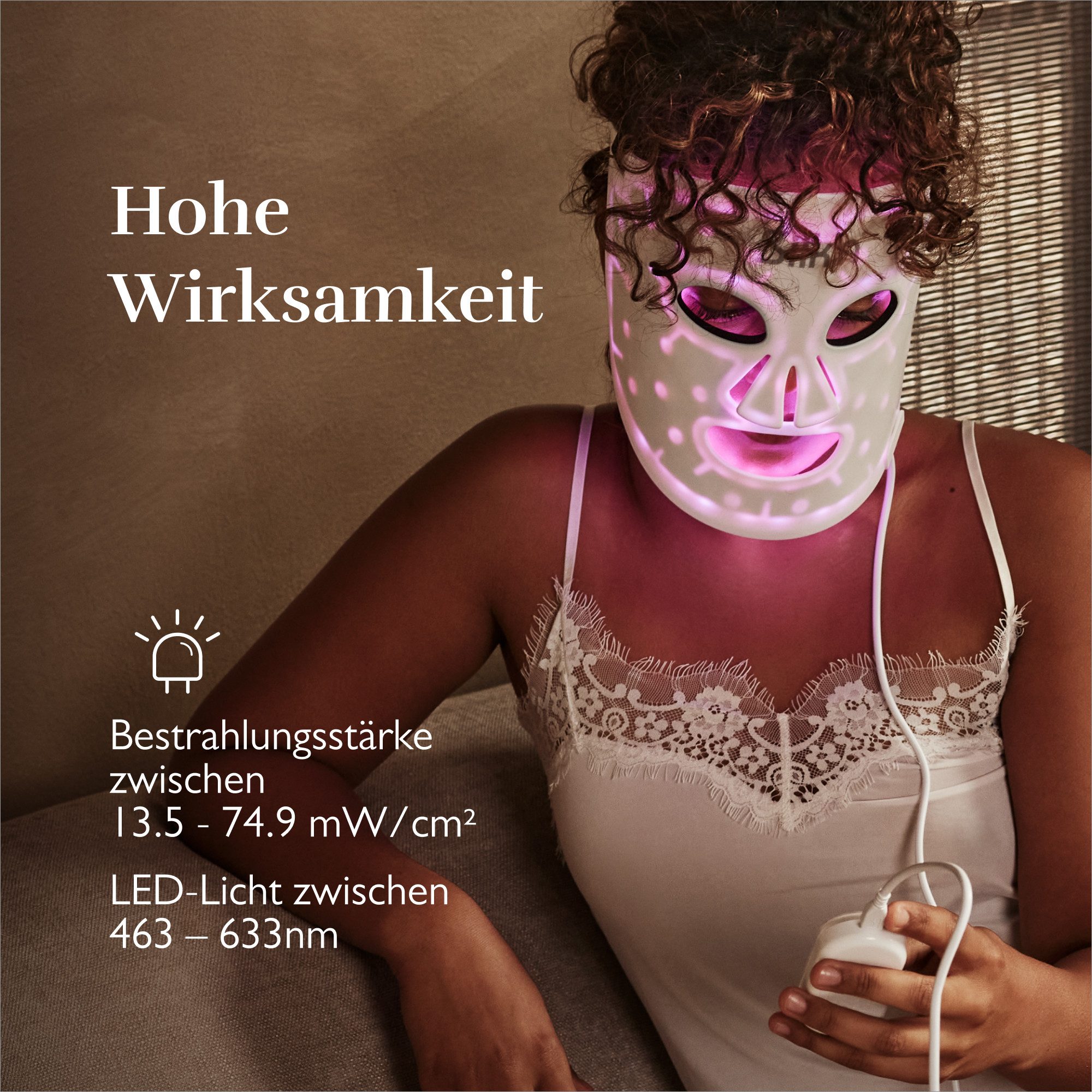 Silk'n Apparaat voor cosmetische behandelingen LED Face Mask 100 LED gezichtsmasker met 4 lichtkleuren