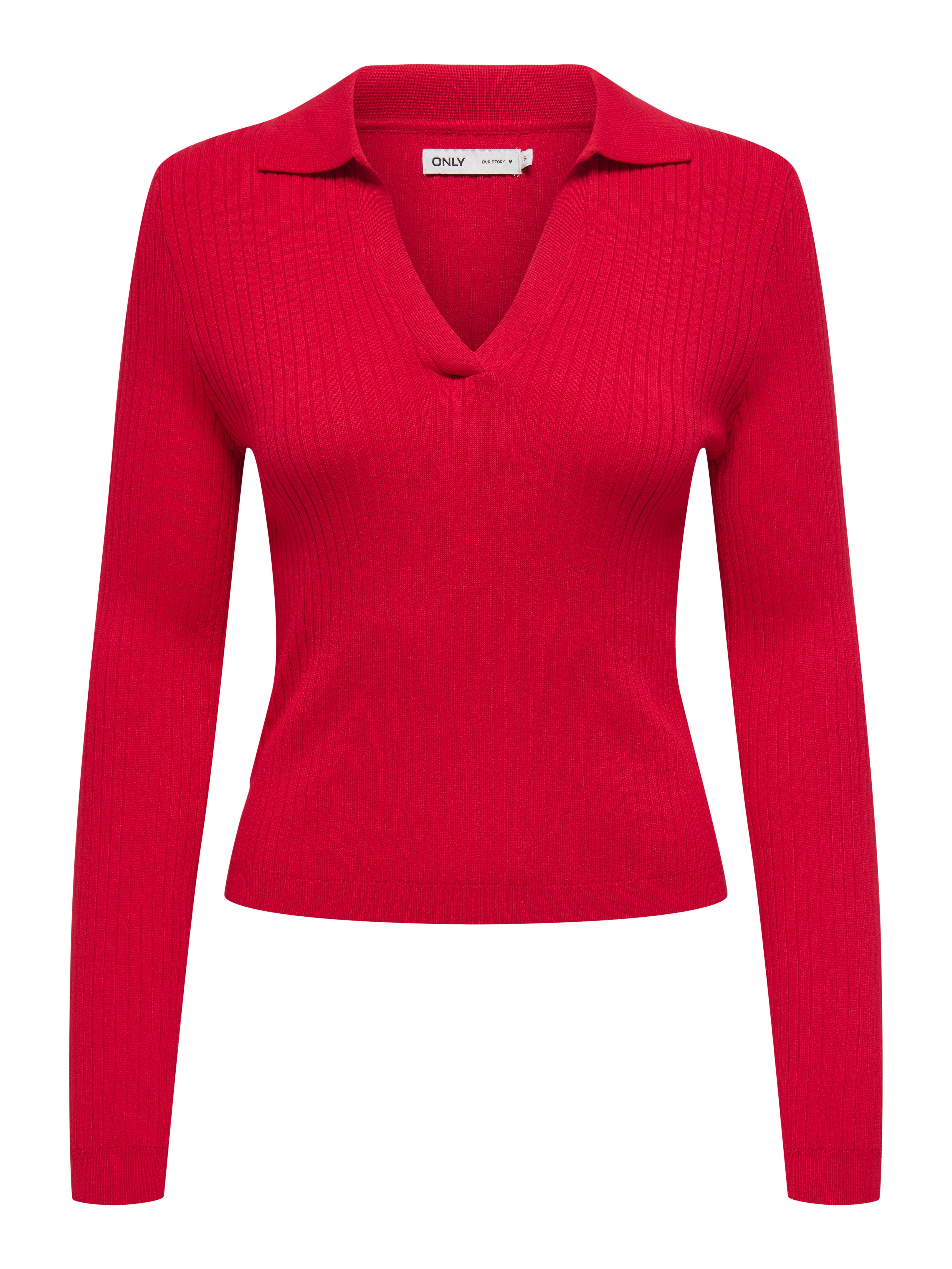 Only Gebreide trui ONLKAYA LS POLO PULLOVER EX KNT