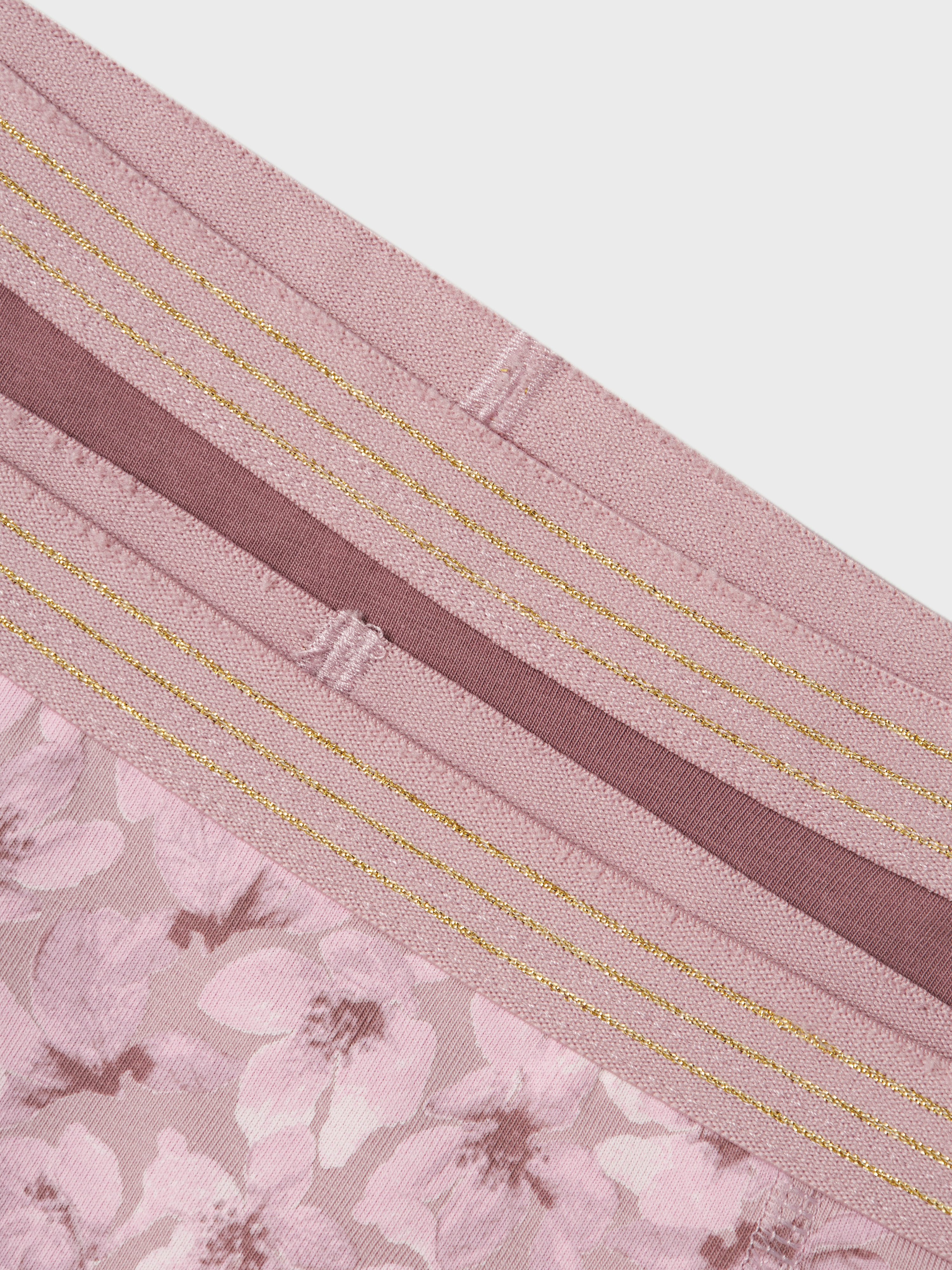 Name It Boxershort NKFHIPSTER 2P MAUVE FLOWER NOOS (set 2 stuks)