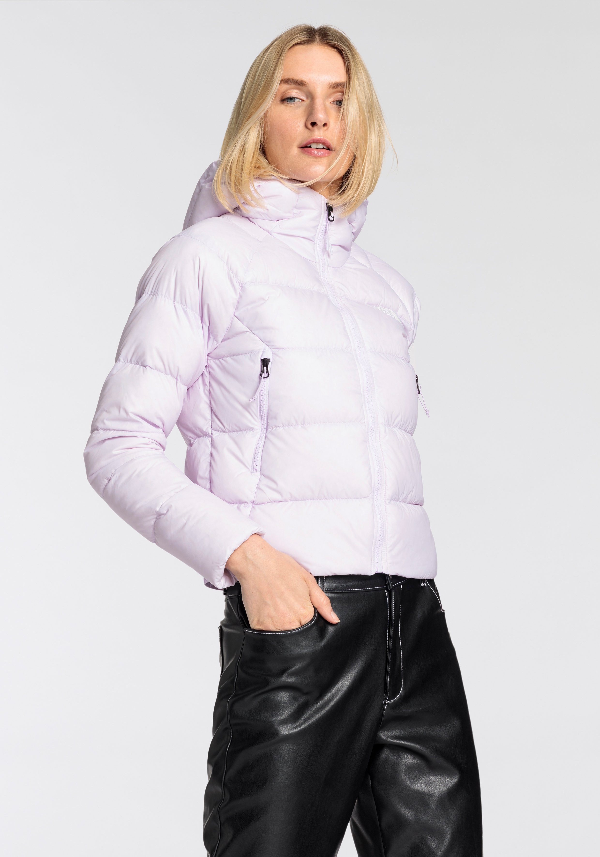 The North Face Donsjack W HYALITE DOWN HOODIE - EU (1 stuk) dames donsjassen maat XL (42) paars