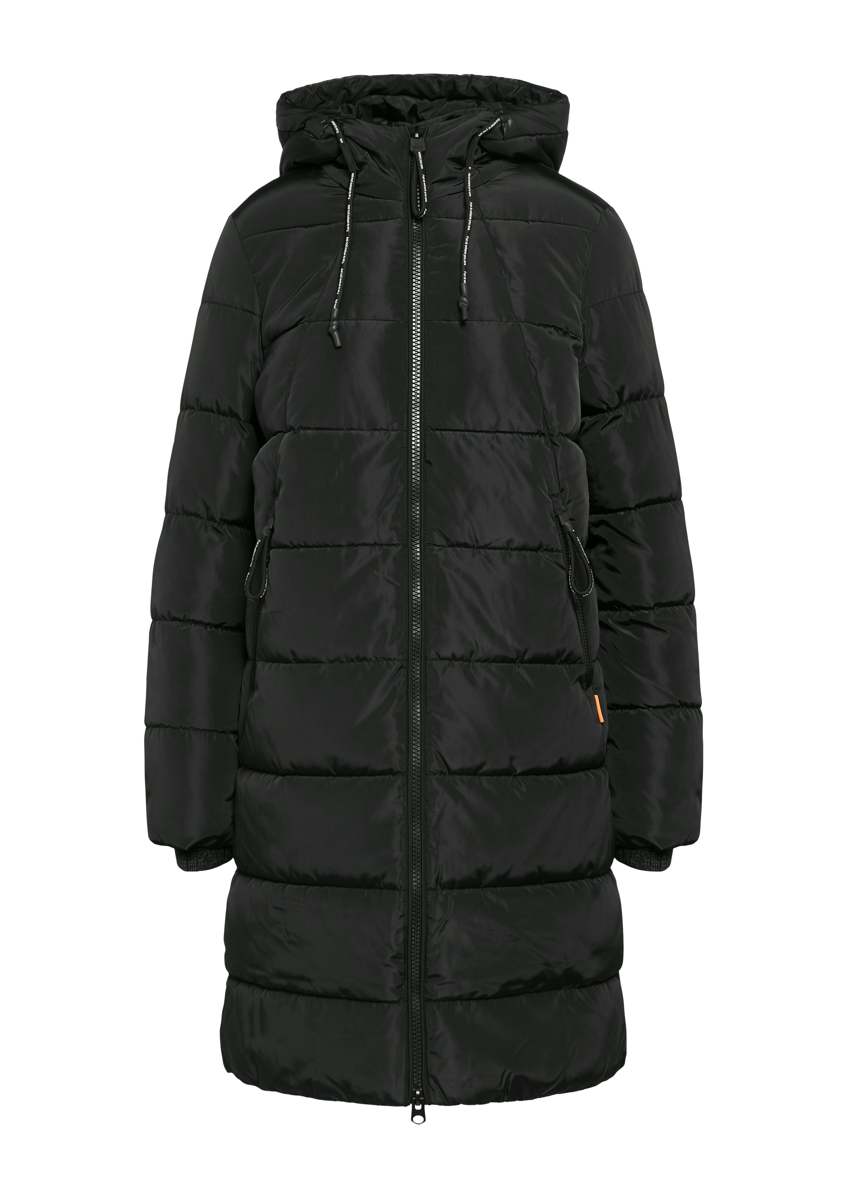 Q S designed by Gewatteerde jas met een capuchon