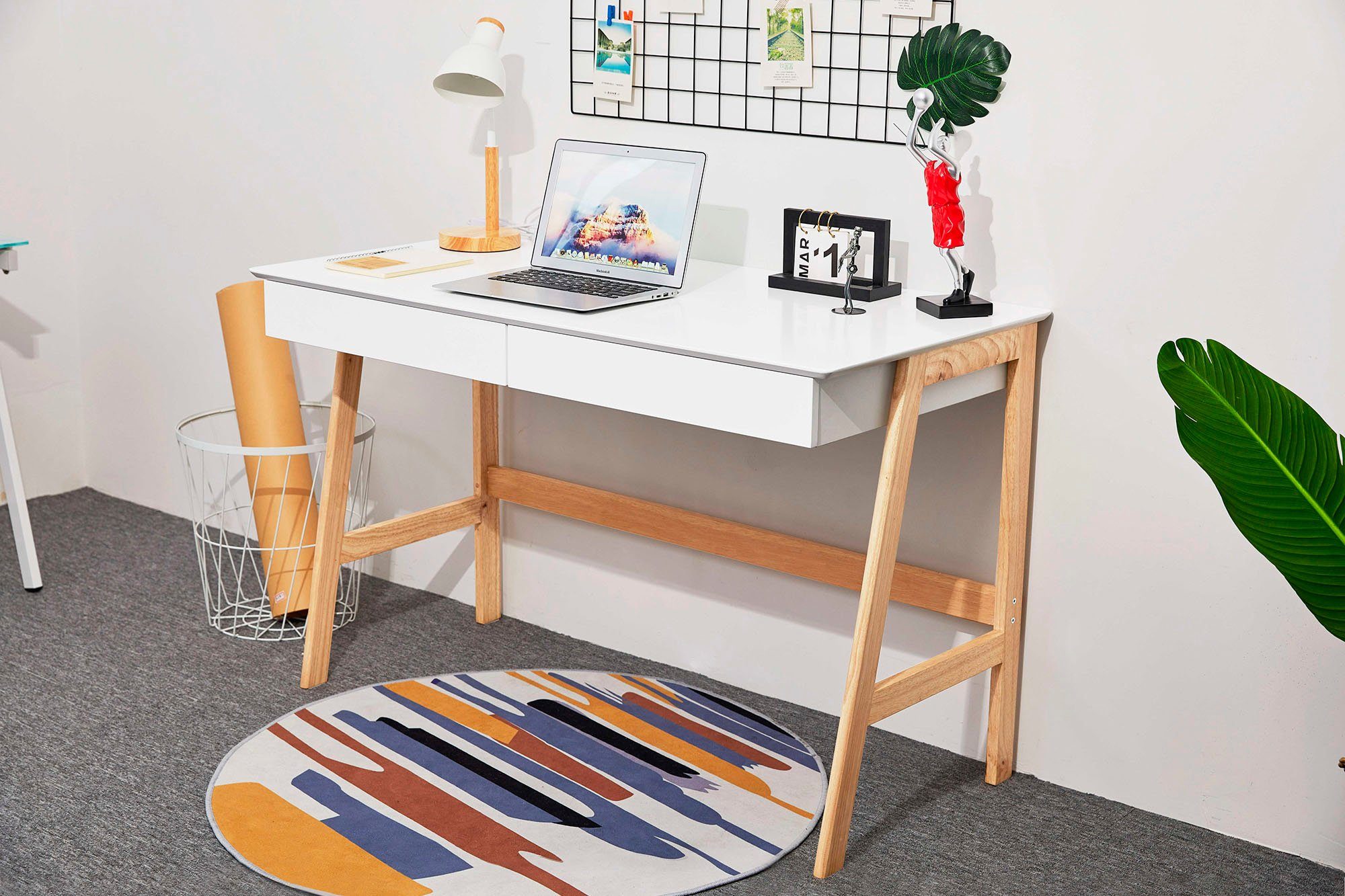 andas Bureau HERDIS met 2 laden zonder greep