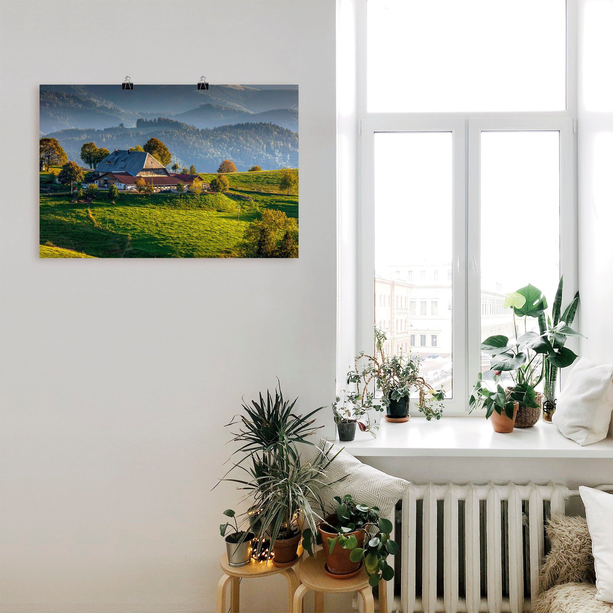 Artland Artprint Boerderij bij St.Peter Zwarte Woud als artprint op linnen, poster in verschillende formaten maten