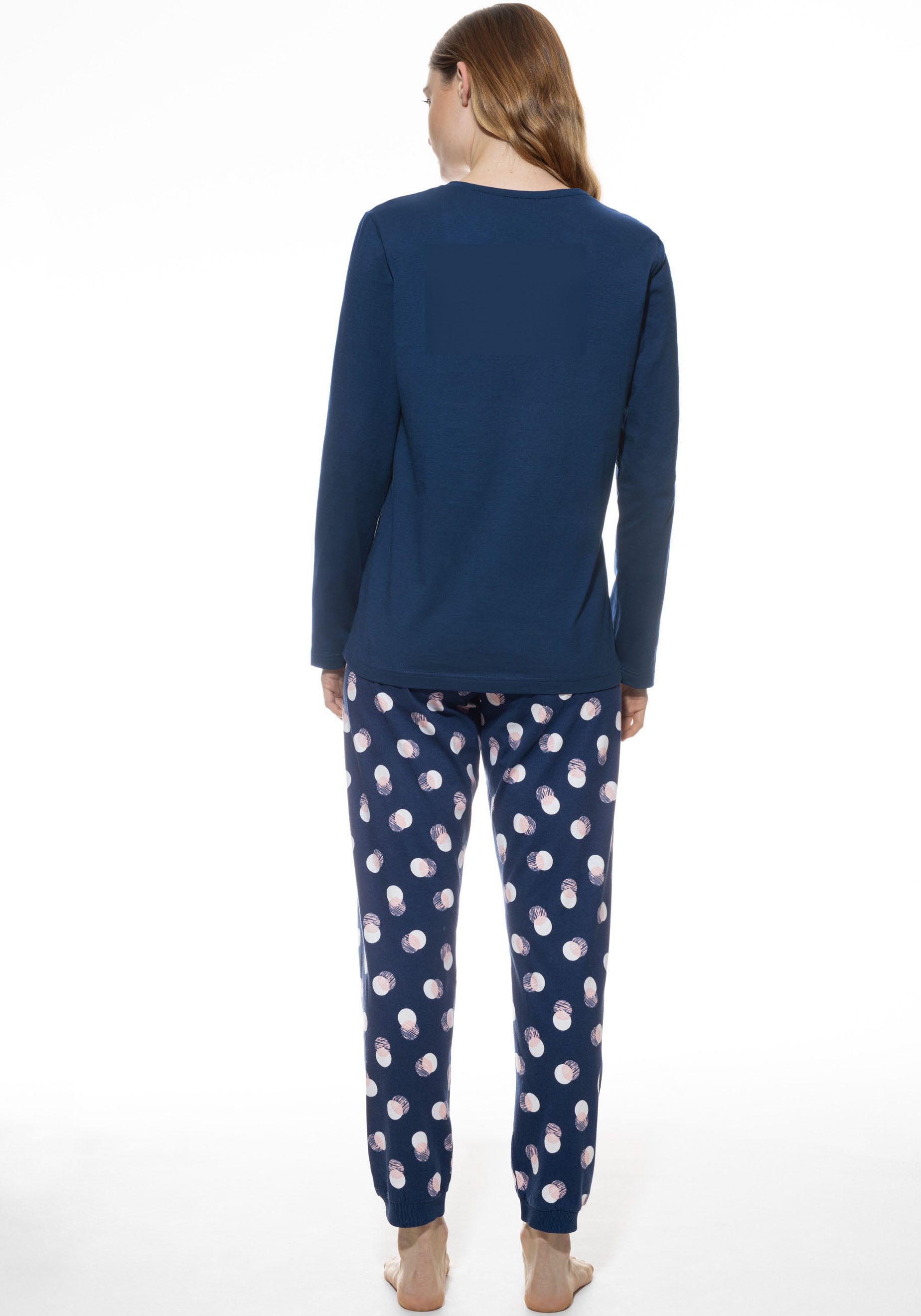 Mey Pyjama SCRIBBLED DOTS Gestippelde broek met boorden (2-delig)