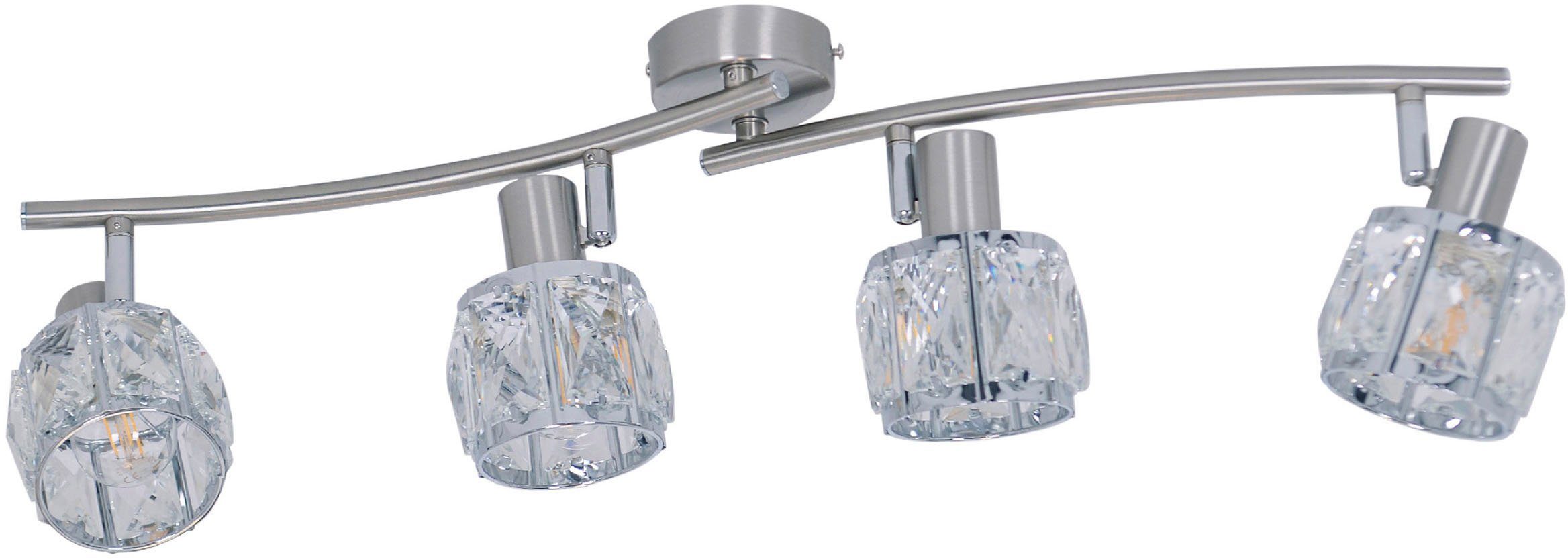 näve Ledplafondspot voor buiten Josefa Paraplu's van gefacetteerd glas, incl. LED-lichtbron in warmwit (1 stuk)