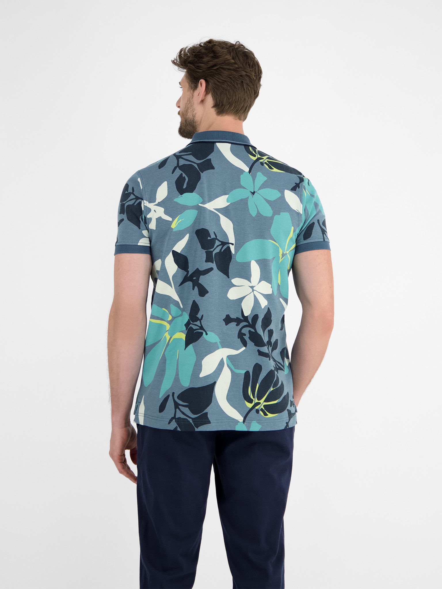 Lerros Poloshirt met print all-over