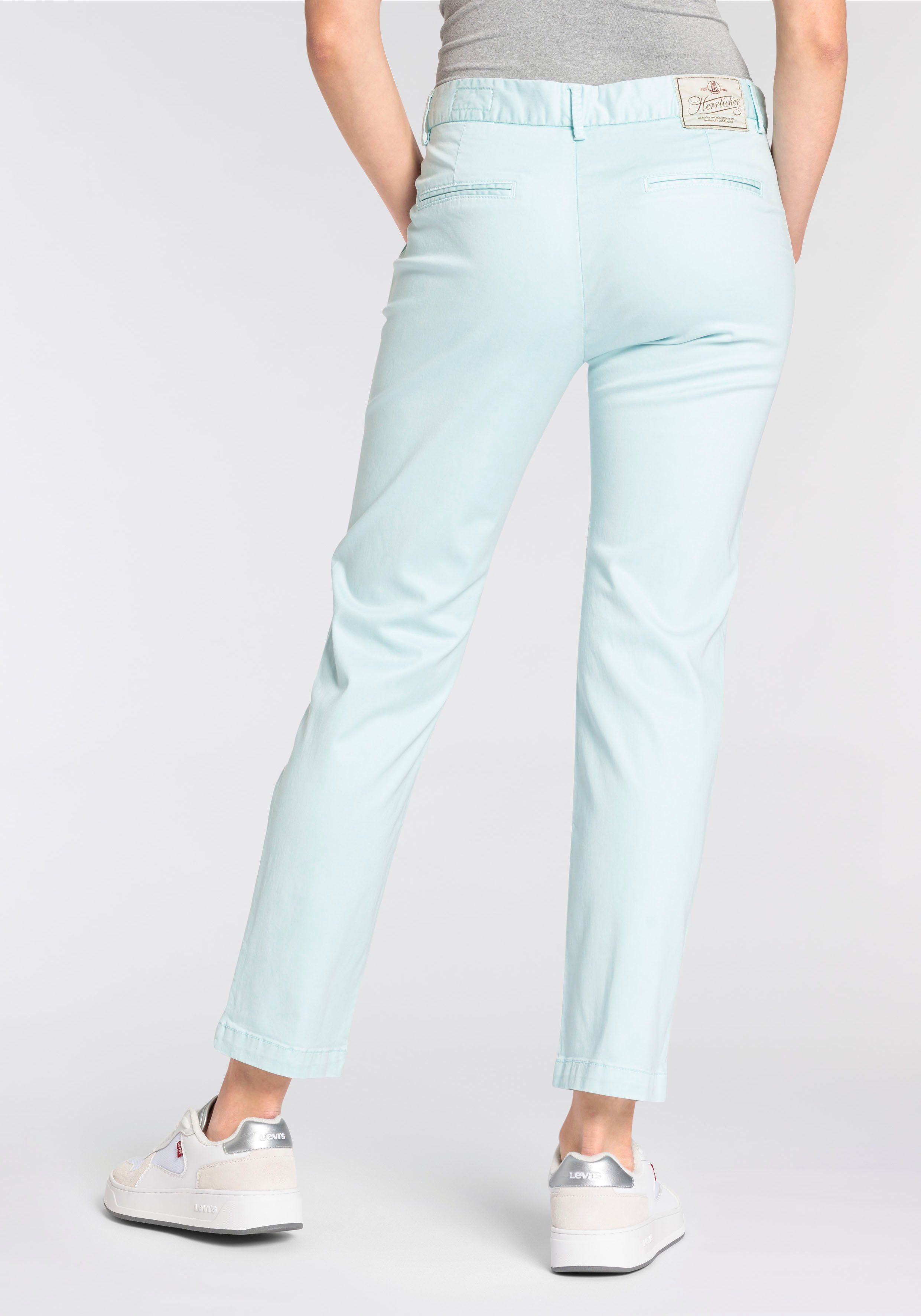 Herrlicher Stretchbroek Lovley Straight Satin Powerstrech