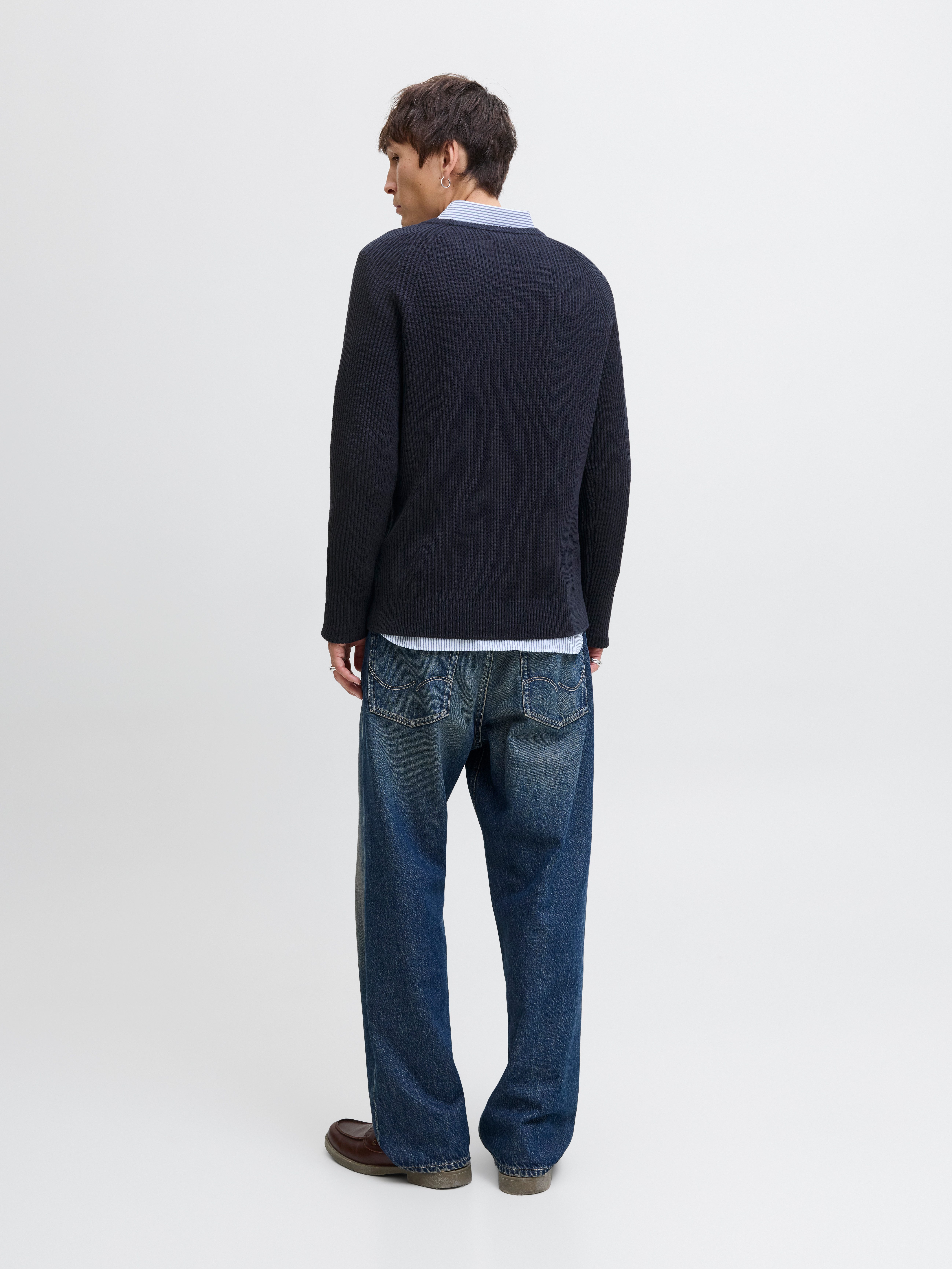 Jack & Jones Trui met ronde hals JJPANNEL KNIT CREW NECK AW25